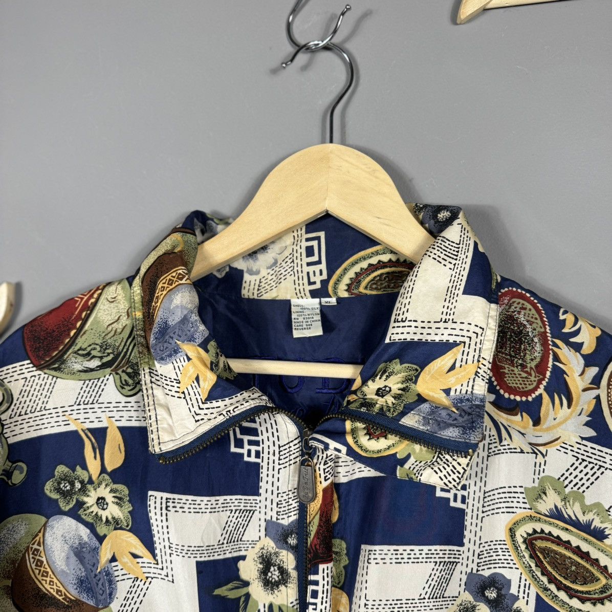Vintage Vintage FUDA International 90s Silk Bomber Size US XL / EU 56 / 4 - 4 Thumbnail