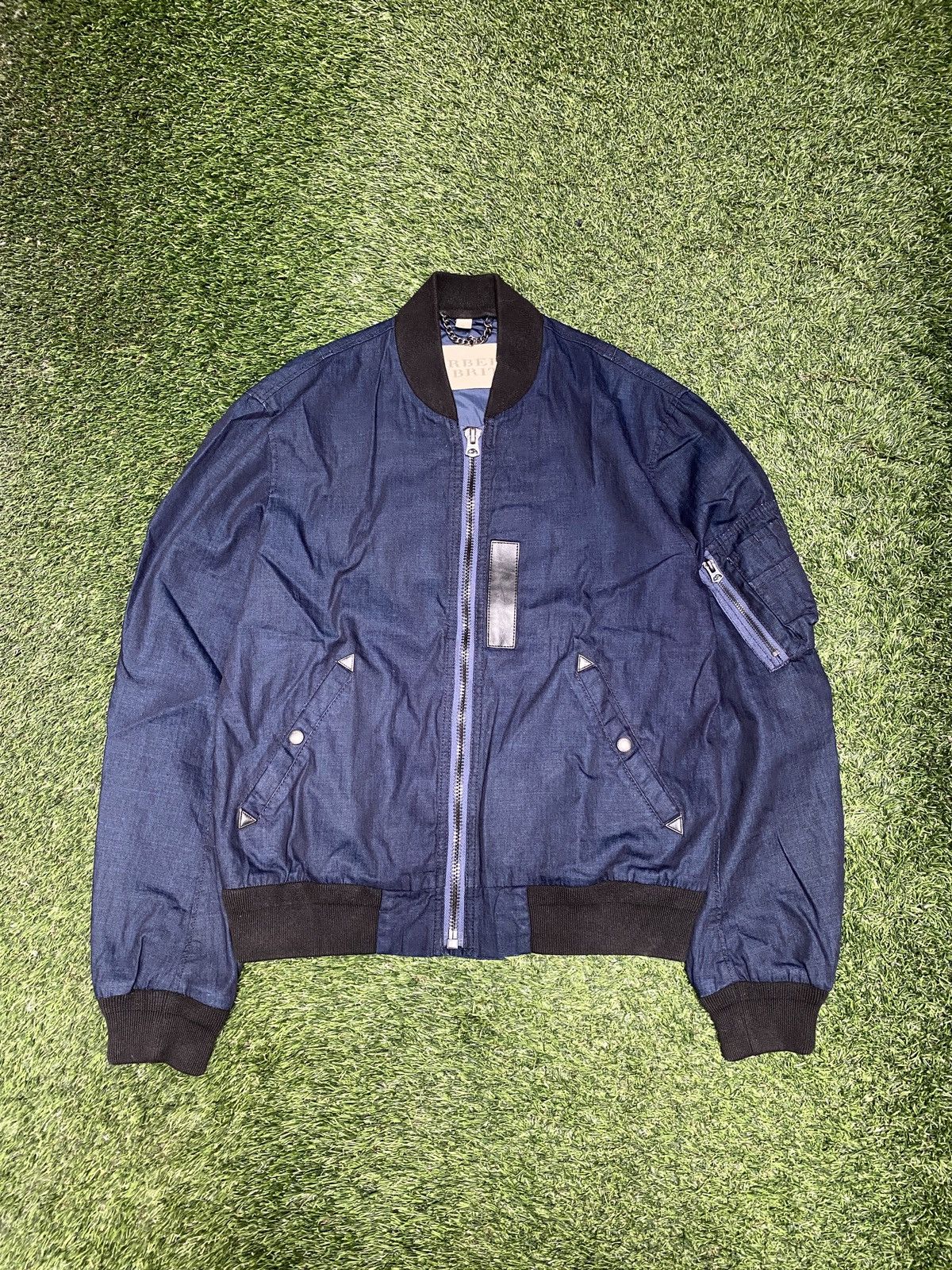 Burberry Burberry Brit Denim Bomber Jacket Size US M / EU 48-50 / 2 - 1 Thumbnail
