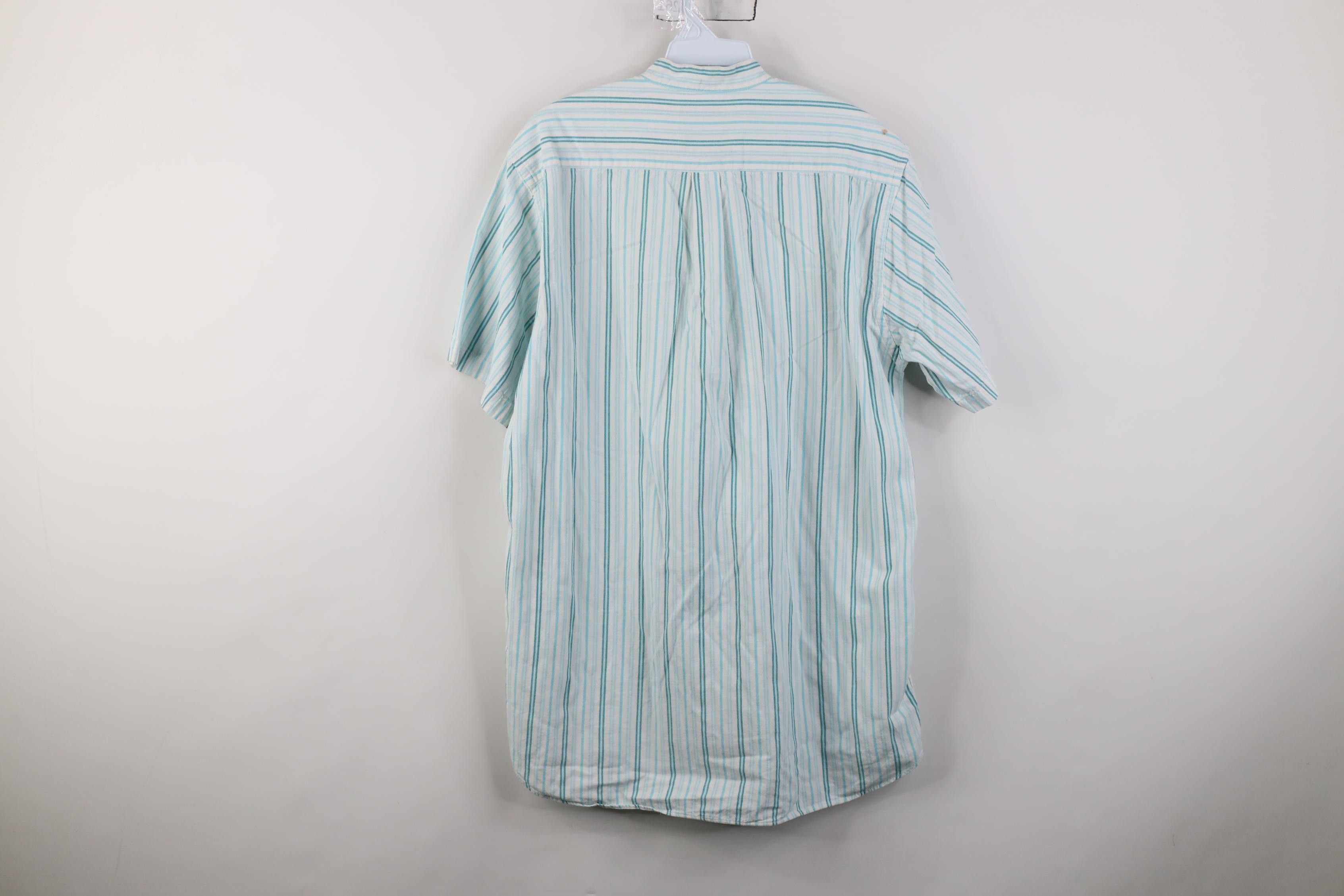 Vintage Vintage 90s Streetwear Band Collar Striped Button Down Polo Size US S / EU 44-46 / 1 - 12 Thumbnail