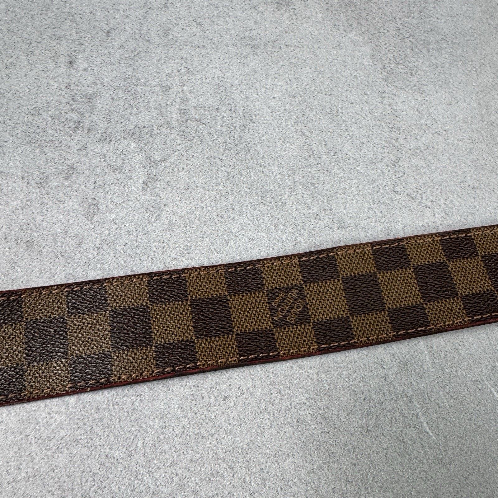 Louis Vuitton Louis Vuitton Check Men Leather Belt Size 34 Size 34 - 8 Thumbnail