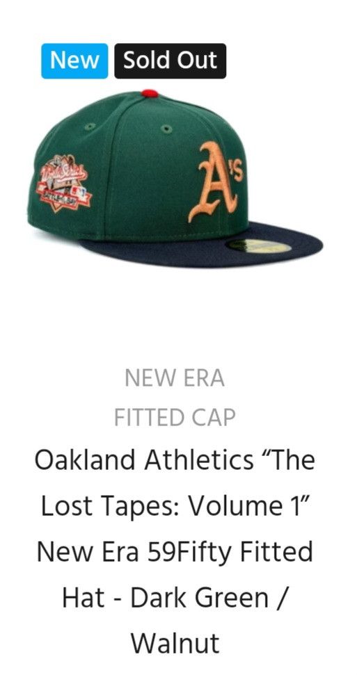 New Era 7 3/4 Oakland Athletics Rushmore Procitey Not Hat Club Size ONE SIZE - 10 Thumbnail