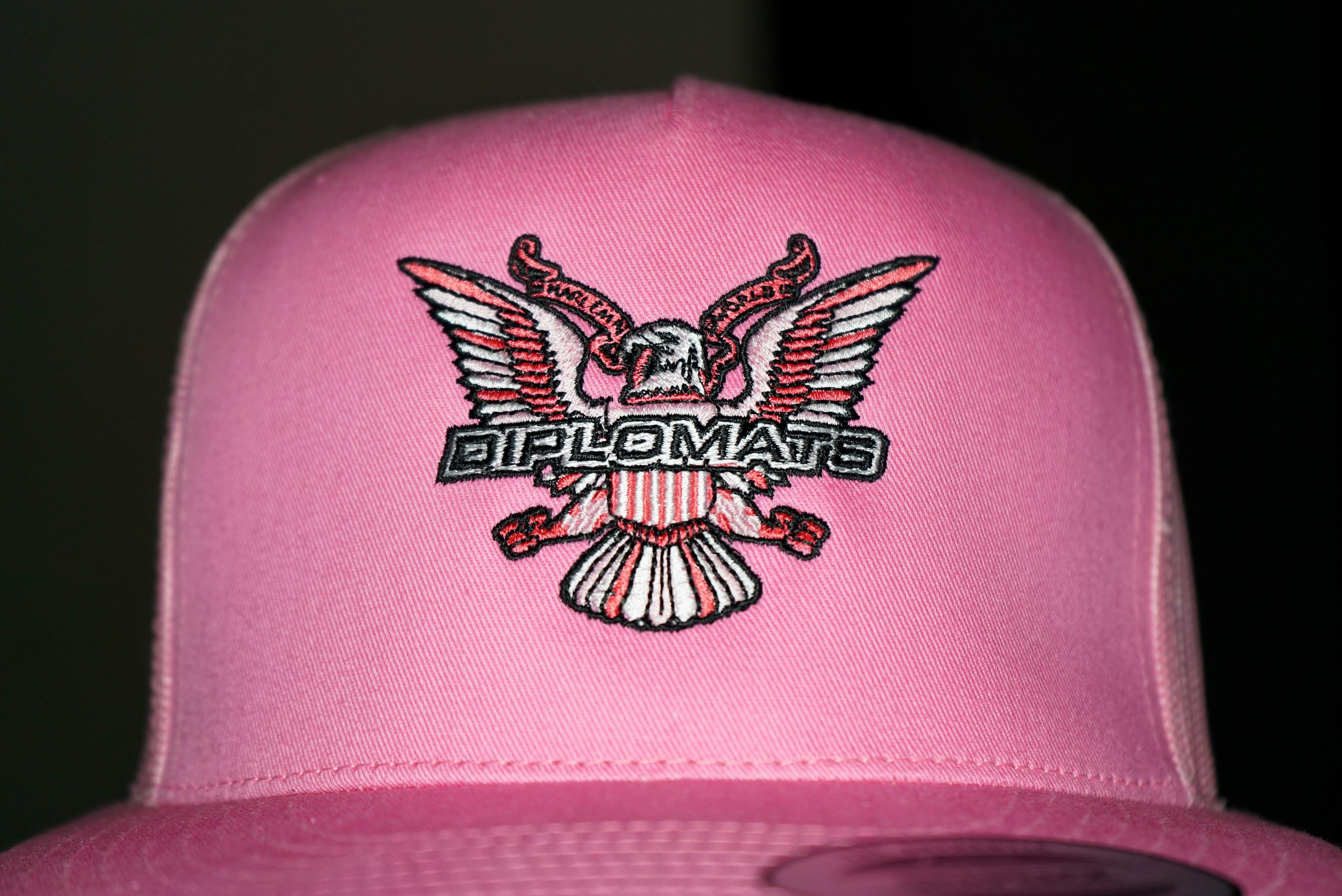 Handmade Diplomats Logo, Camron, Trucker Hat in Pink Size ONE SIZE - 2 Thumbnail