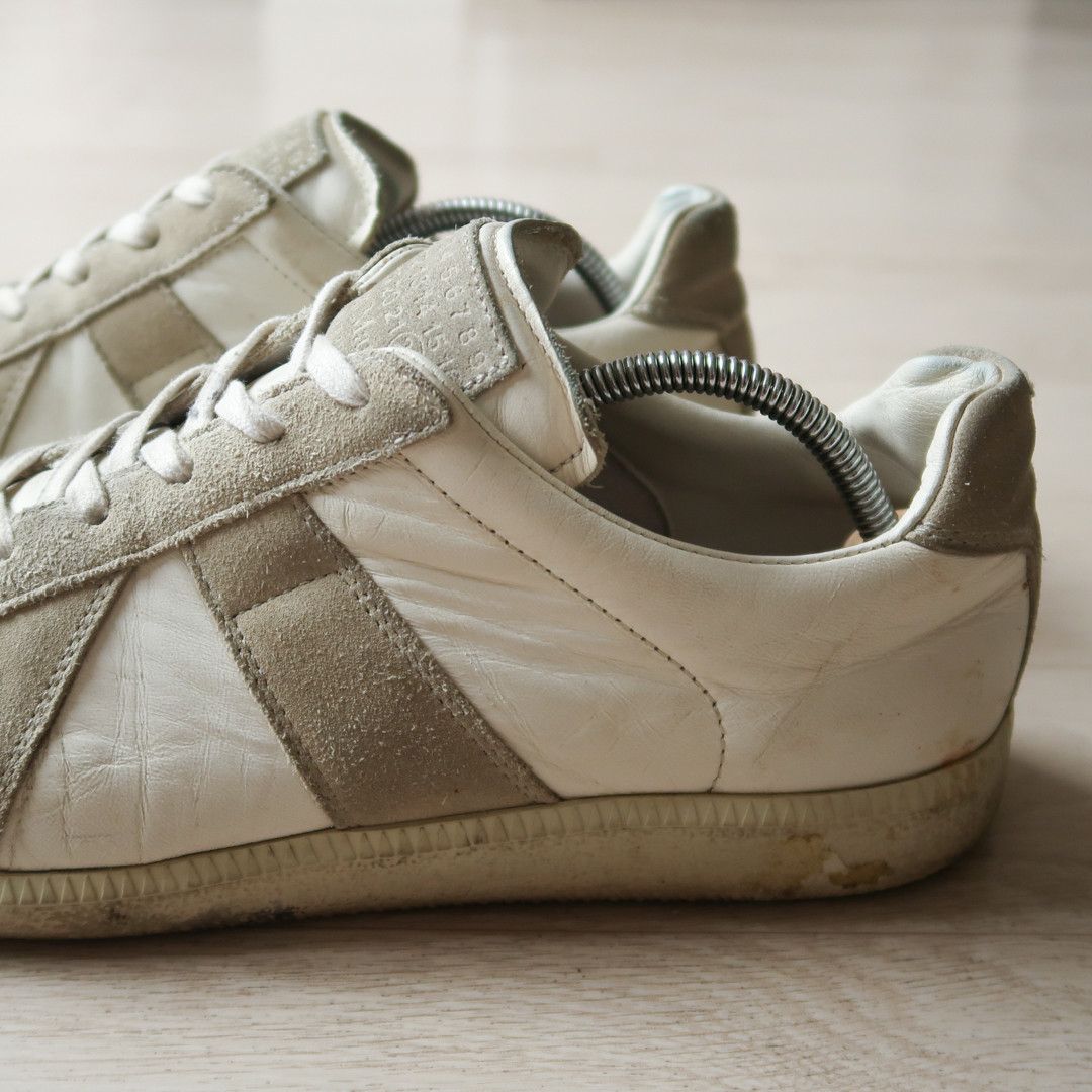 Maison Margiela Maison Margiela White German Army Trainer Shoes Size US 9 / EU 42 - 2 Thumbnail