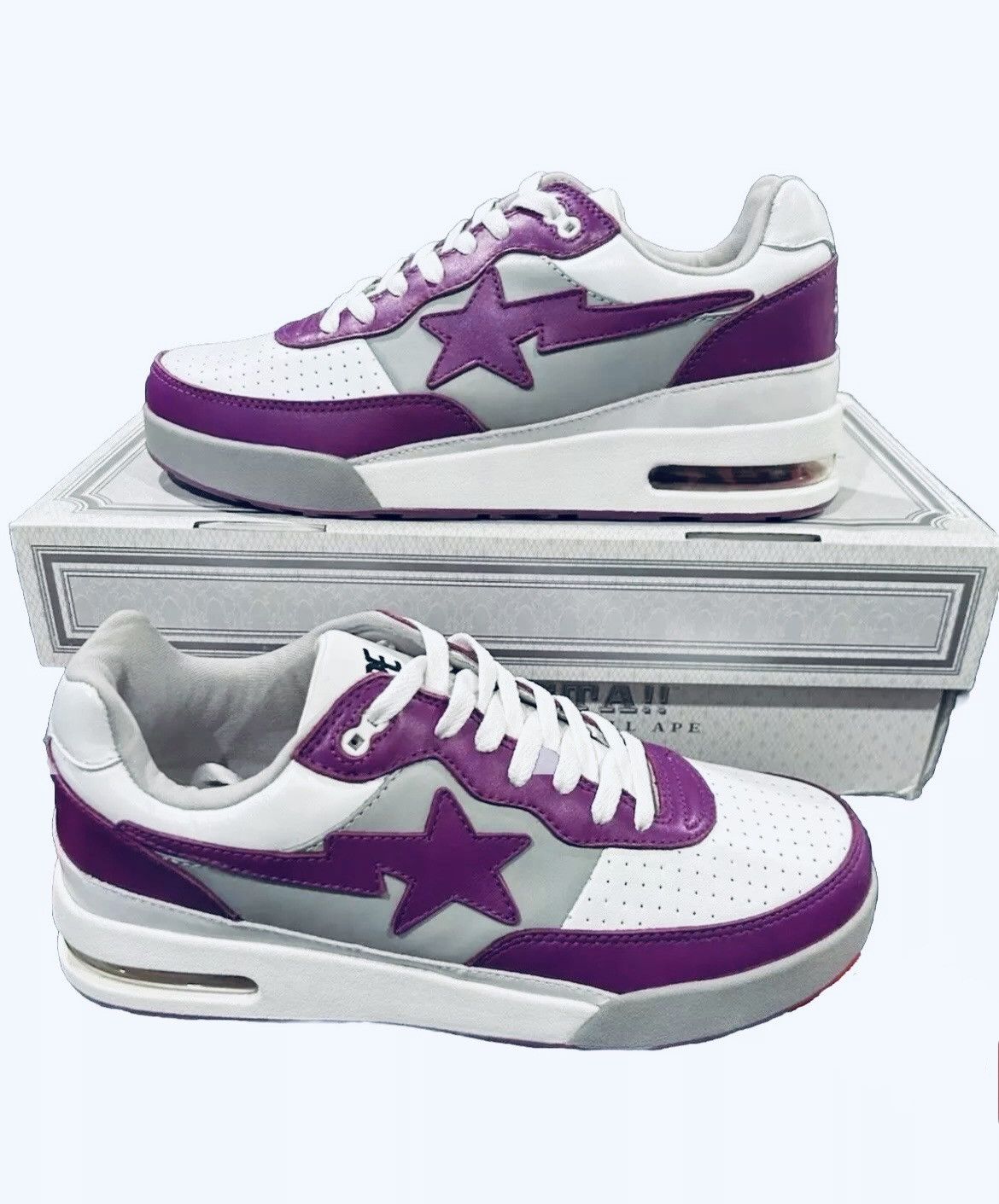 Bape 🔥OG *A Bathing Ape Purple Roadsta as seen on Pharrell Size US 9.5 / EU 42-43 - 5 Thumbnail