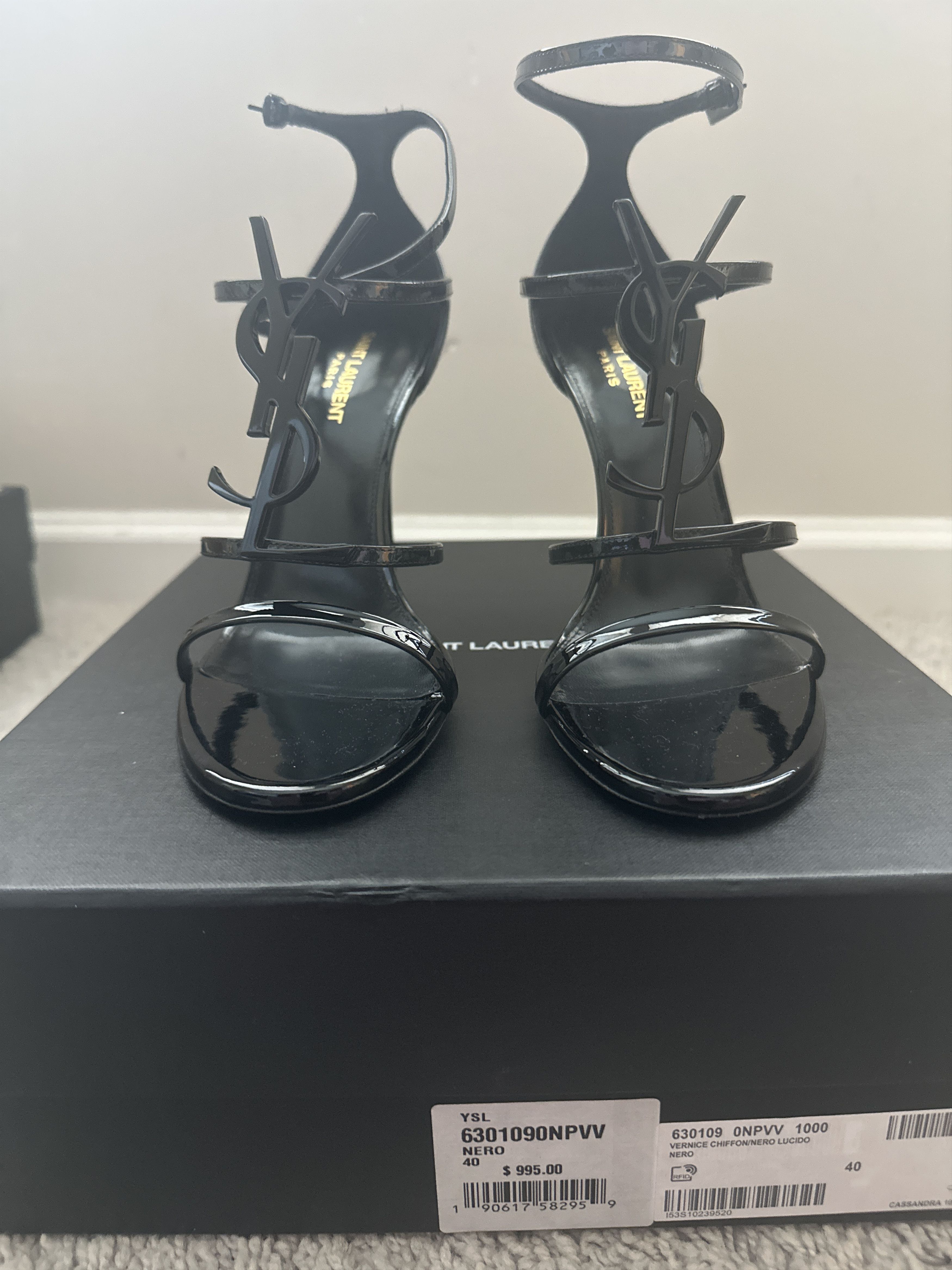 Saint Laurent Paris Cassandra 100 YSL Size US 10 / IT 40 - 3 Thumbnail