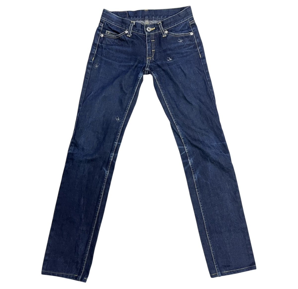 14th Addiction × If Six Was Nine × Japanese Brand Barak Denim Spider Embroidered Jeans Size 28" / US 6 / IT 42 - 1 Thumbnail