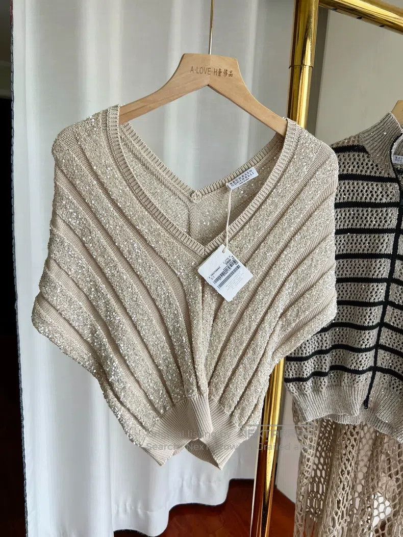 Brunello Cucinelli Brunello Cucinelli Sequin Top Size M / US 6-8 / IT 42-44 - 2 Thumbnail