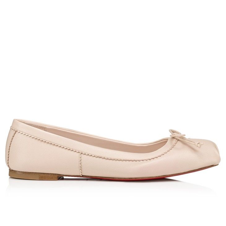 Christian Louboutin o1w1db10325 Flats in Cream Size US 7 / IT 37 - 1 Thumbnail