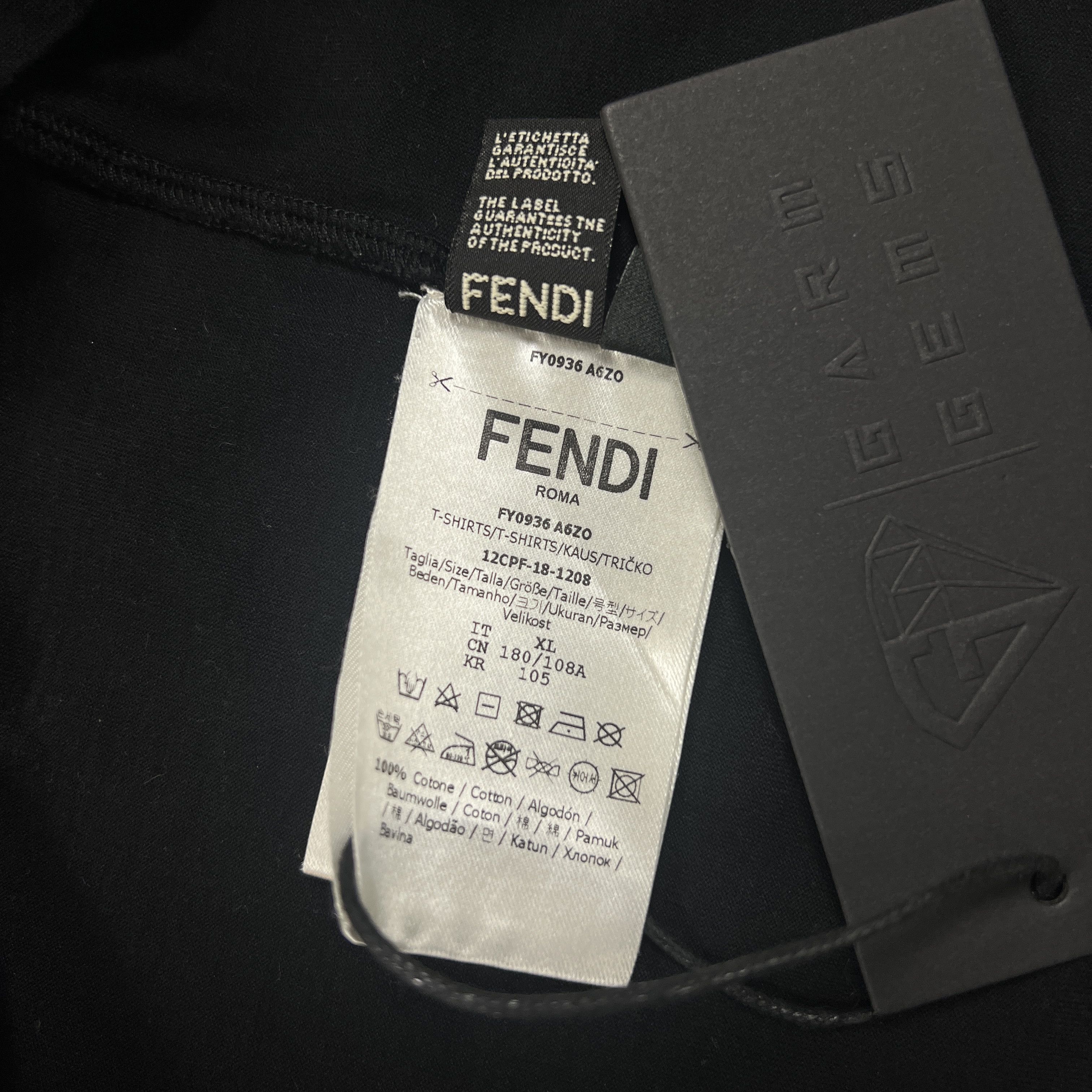 Fendi Fendi Fiend Demon T-Shirt Size US XL / EU 56 / 4 - 9 Thumbnail