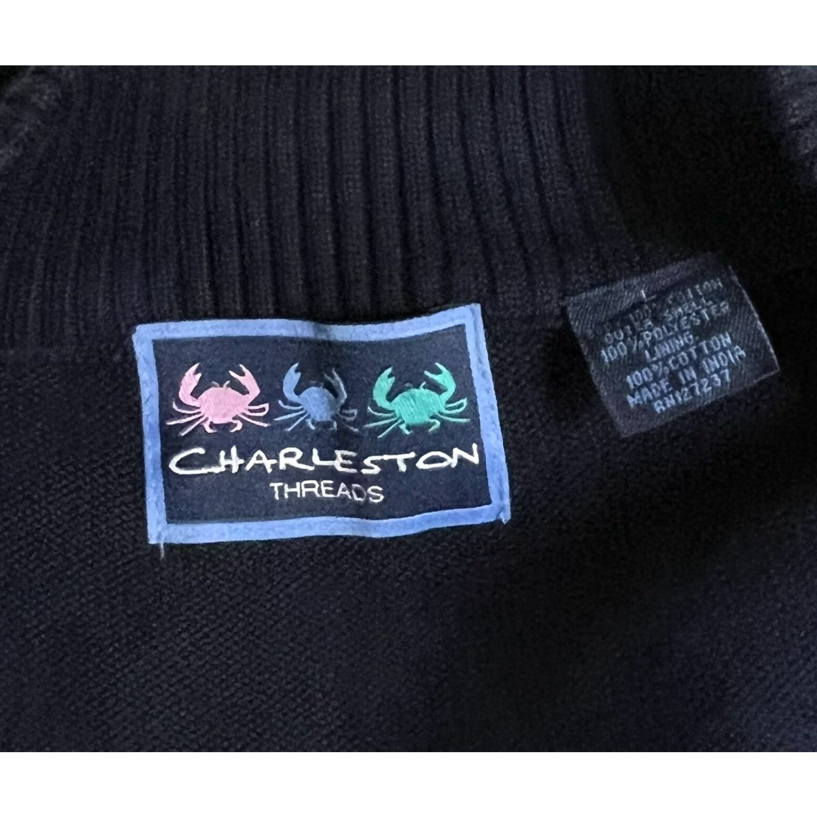 Vintage **Charleston Threads Mens XL Navy Blue Full Zip Sweater Vest** User: Charleston Threads Mens XL Navy Blue Full Zip Sweater Vest Size US XL / EU 56 / 4 - 3 Thumbnail