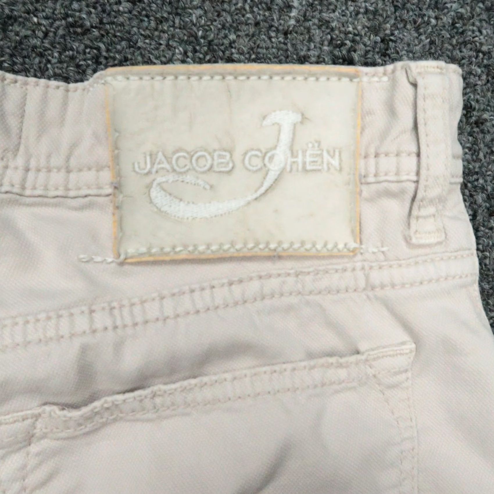 Jacob Cohen Jacob Cohen Jeans Mens 32x28 Stone Cream 5-Pocket Stretch Denim Regular Straight Vintage No N/A Size US 32 / EU 48 - 7 Thumbnail