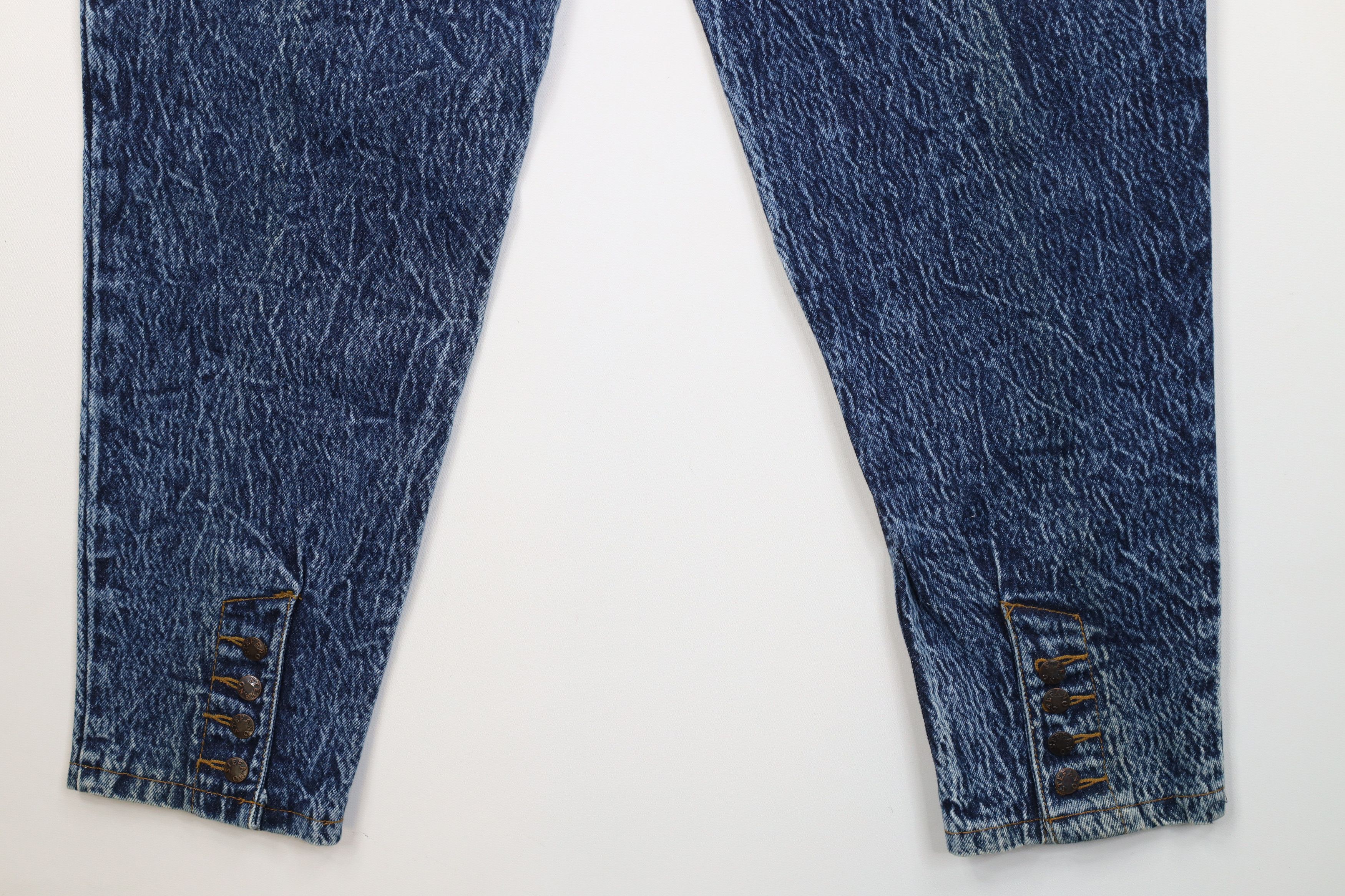 Vintage Vintage 90s Streetwear Acid Wash Tapered Leg Denim Jeans Size 38" / US 16 / IT 52 - 12 Thumbnail