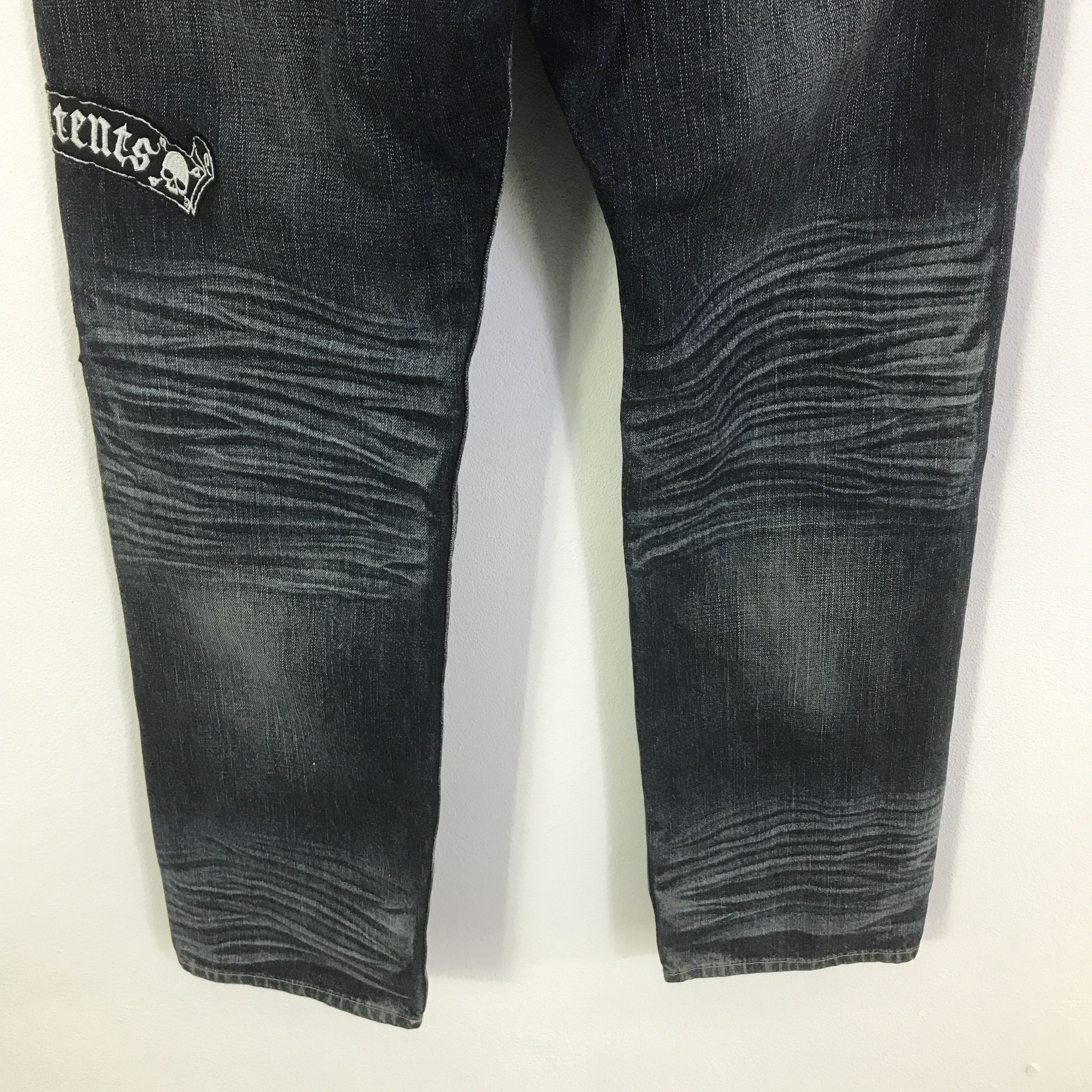 Japanese Brand Japan design sorridere distressed denim jeans pants Size US 33 - 6 Thumbnail