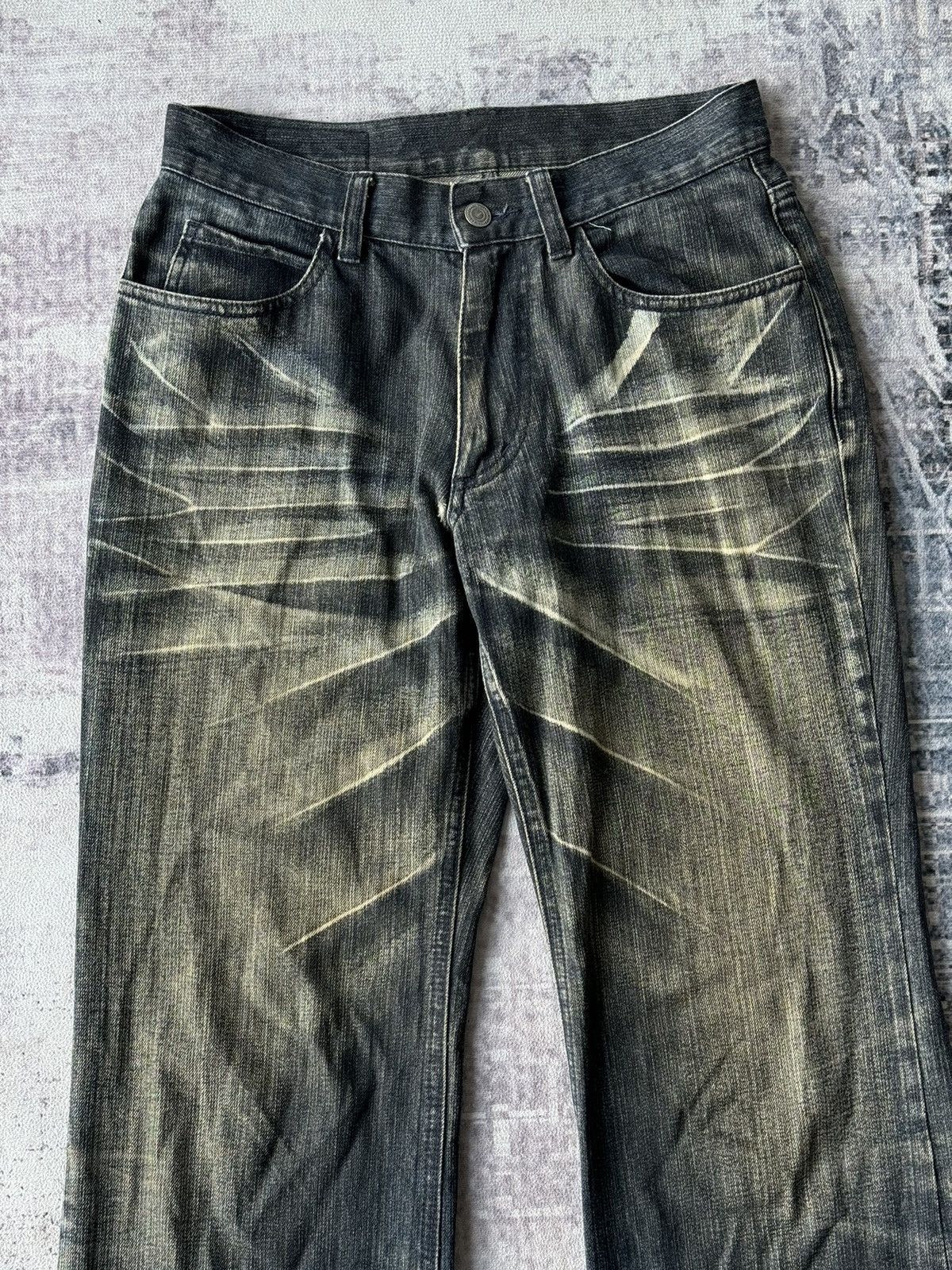 Japanese Brand Vintage A.S.M Super Flared Distressed Denim Size US 29 - 3 Thumbnail