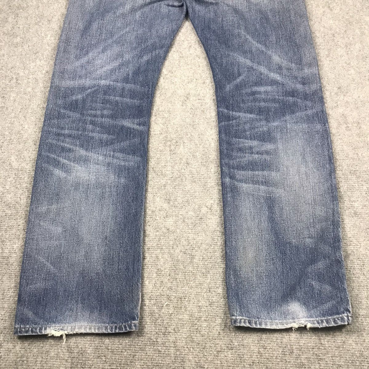 Japanese Brand × Polo Ralph Lauren DISTRESSED POLO RALPH LAUREN PATCHWORK BLUE FADED DENIM PANT Size US 32 / EU 48 - 9 Thumbnail