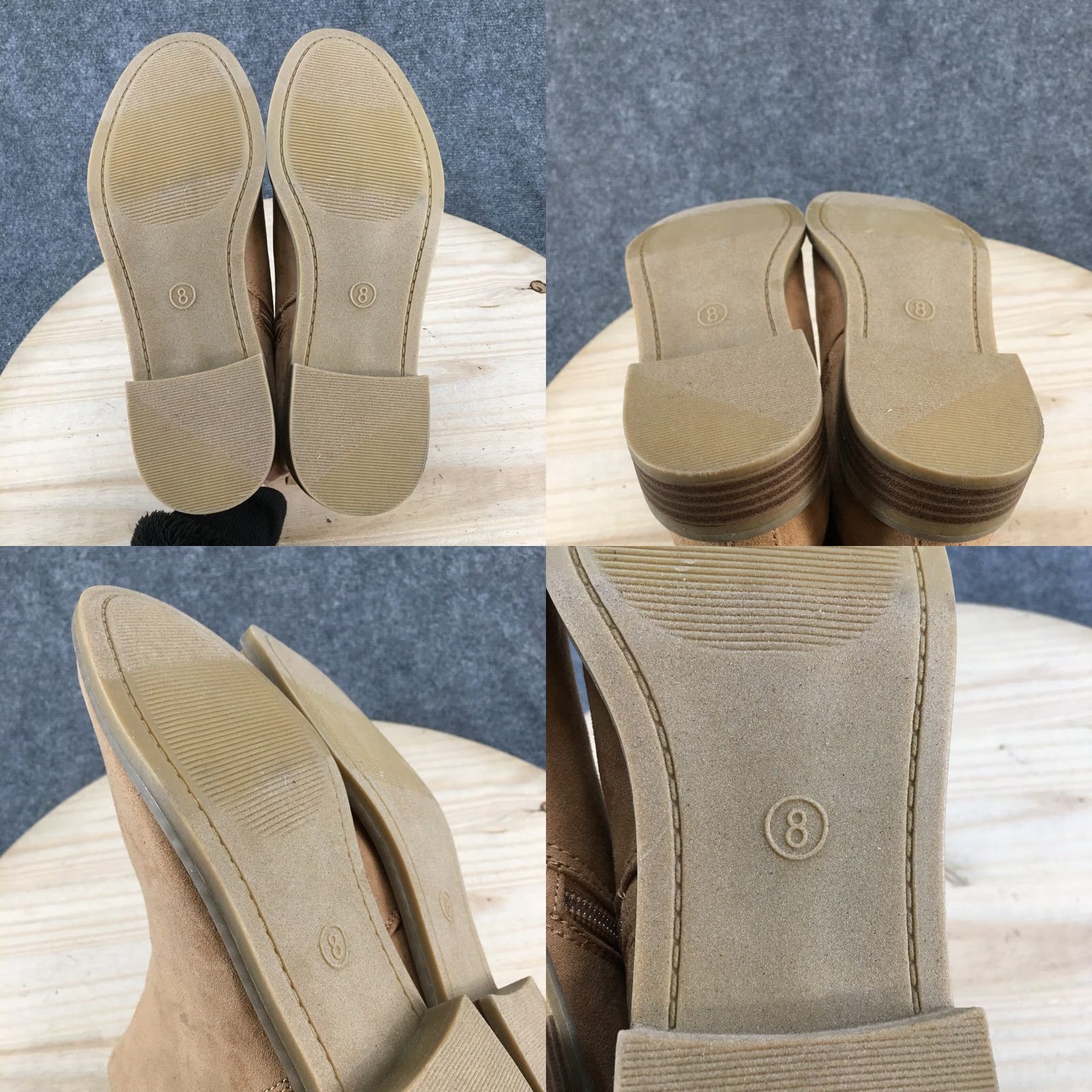 Vintage Universal Thread Boots Womens 8 Ankle Booties Beige Faux Suede Double Side Zip Catogory: Bootie Size US 8 / IT 38 - 9 Thumbnail
