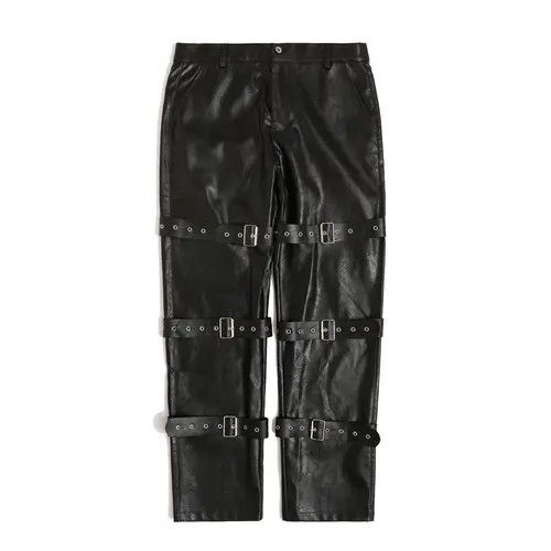 Vintage Belt Decorated Pants Size US 32 / EU 48 - 4 Thumbnail