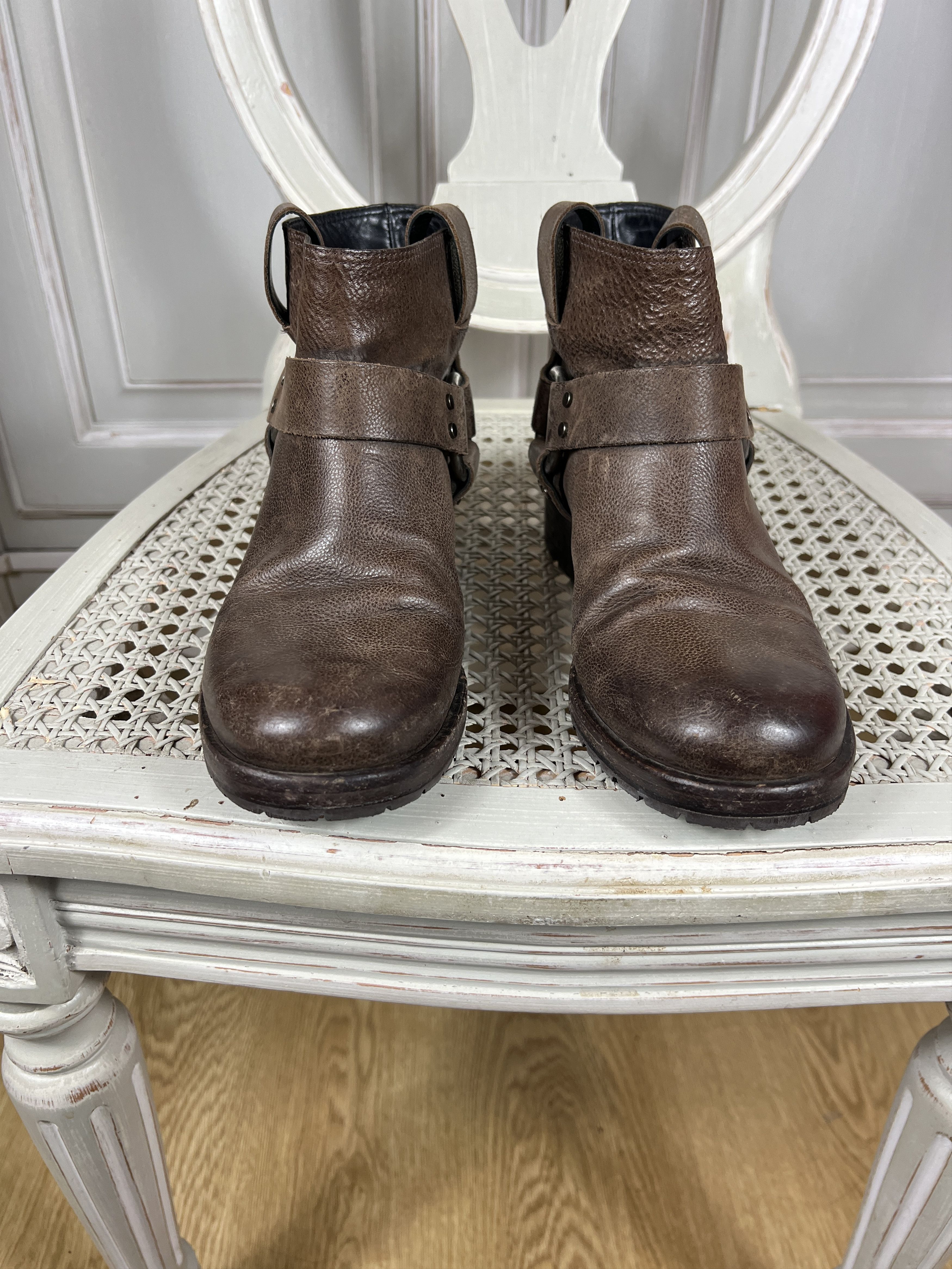 Allsaints allasaints moto boots brown Size US 7.5 / IT 37.5 - 3 Thumbnail