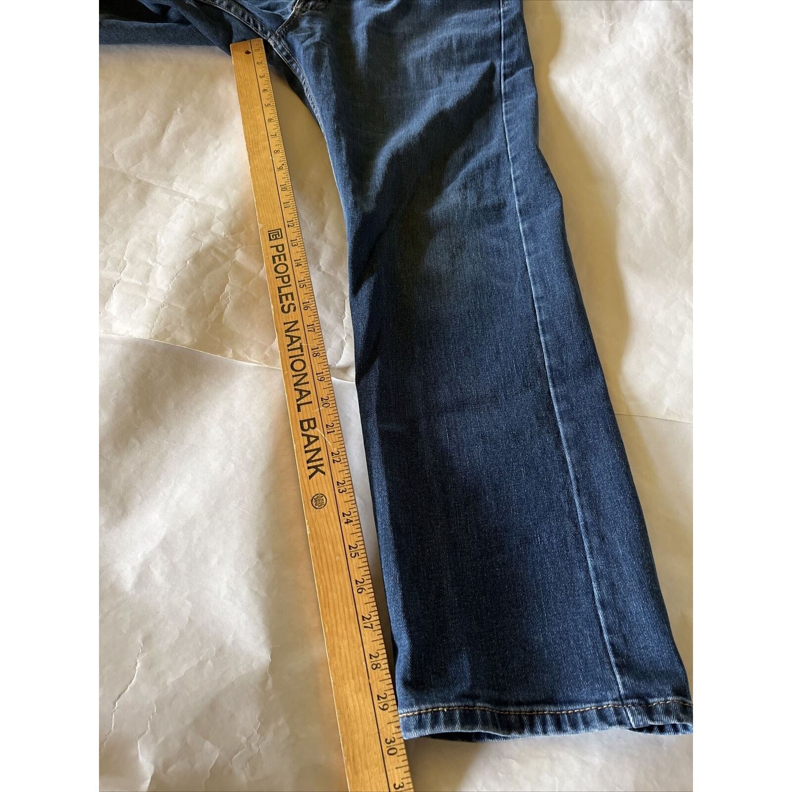 Levi's Levis 505 Jeans Mens 36x30 Dark Wash Denim Cotton Blue Y2K Size US 36 / EU 52 - 5 Thumbnail