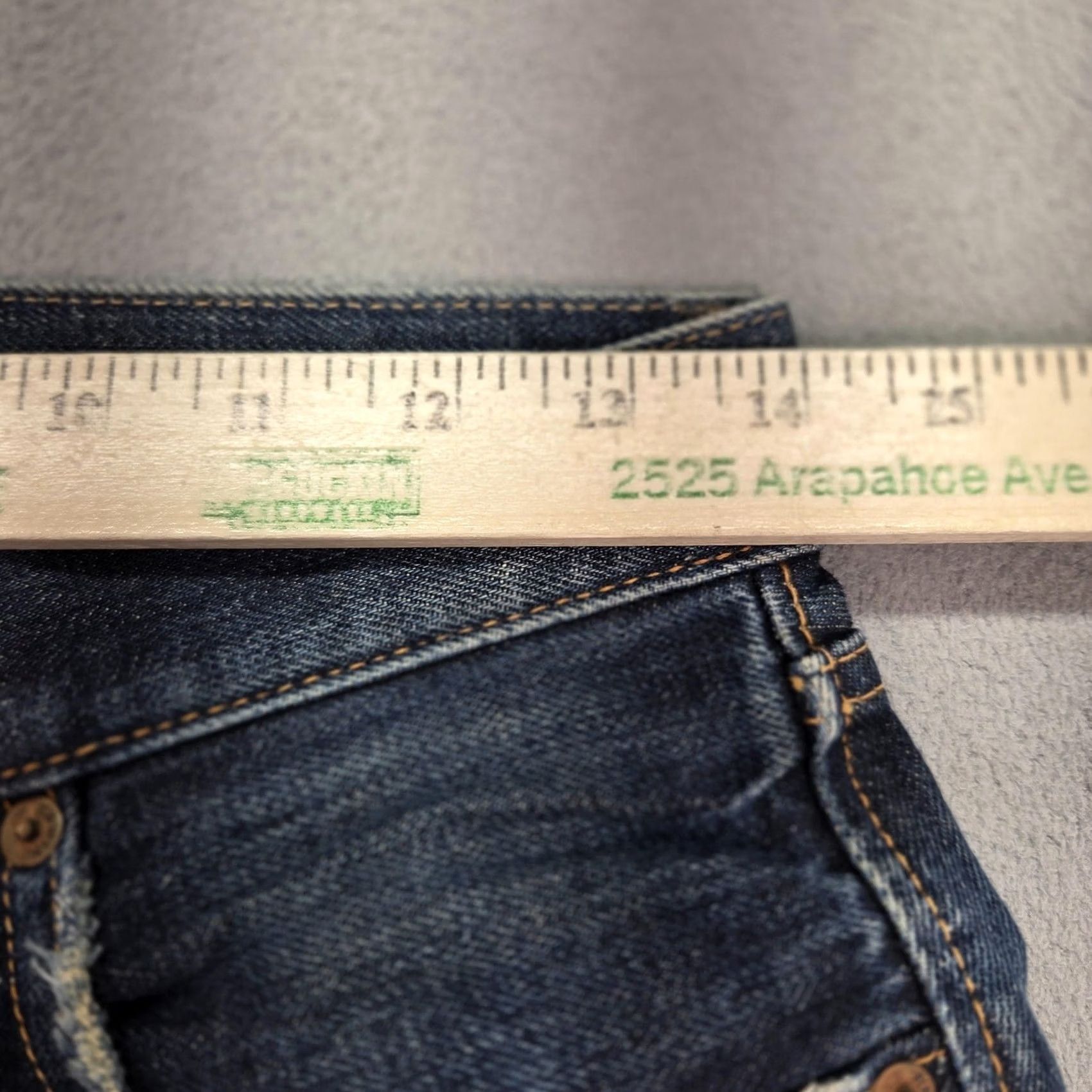 Edwin Edwin Jeans Mens Selvedge Blue Destroyed Straight Baggy Japan 505SX Fits 27x30 Size US 27 - 3 Thumbnail