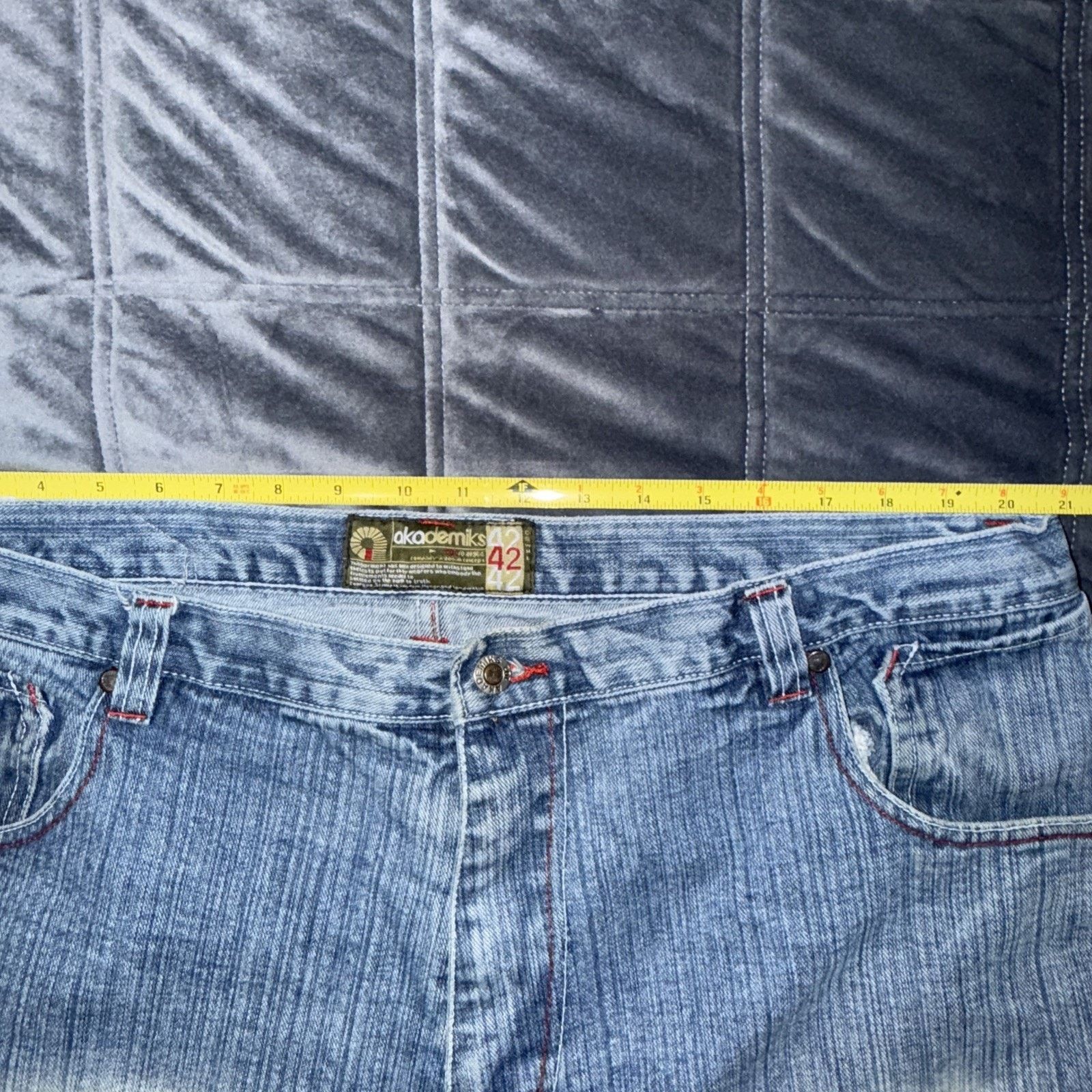 Akademiks Vintage Akademiks Wide Leg Baggy Fit Y2K Jeans Mens 42 EUC Size US 42 / EU 58 - 8 Thumbnail