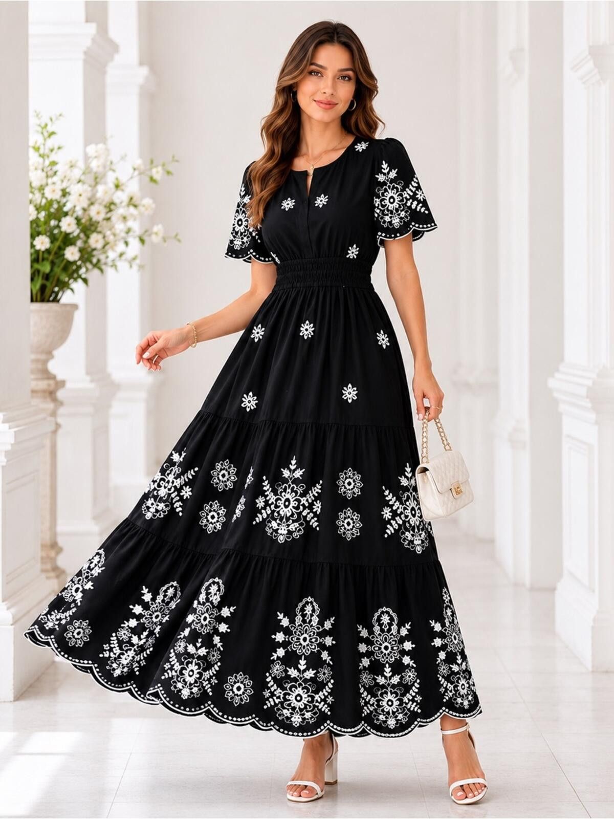 mangalagiri cotton dress materials wholesale Handwoven 2pc Unstitched Material Kurta Set with Jewellery Corset Size:40EU/M/12UK/10US chart-latched-mama-petal-maxi Women Sexy Long Party