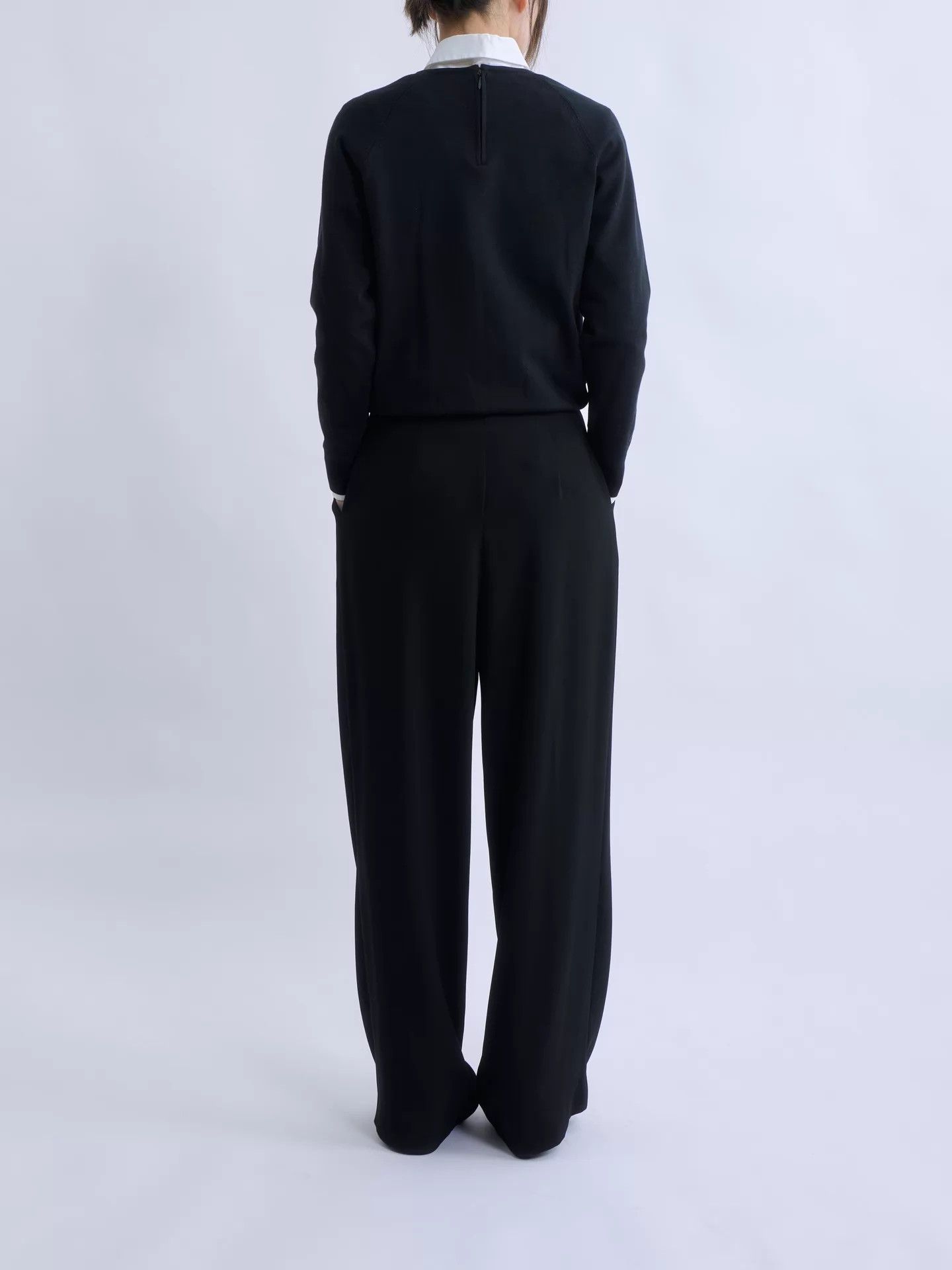 The Row THE ROW Black Silk Knit Top Size XS / US 0-2 / IT 36-38 - 4 Thumbnail