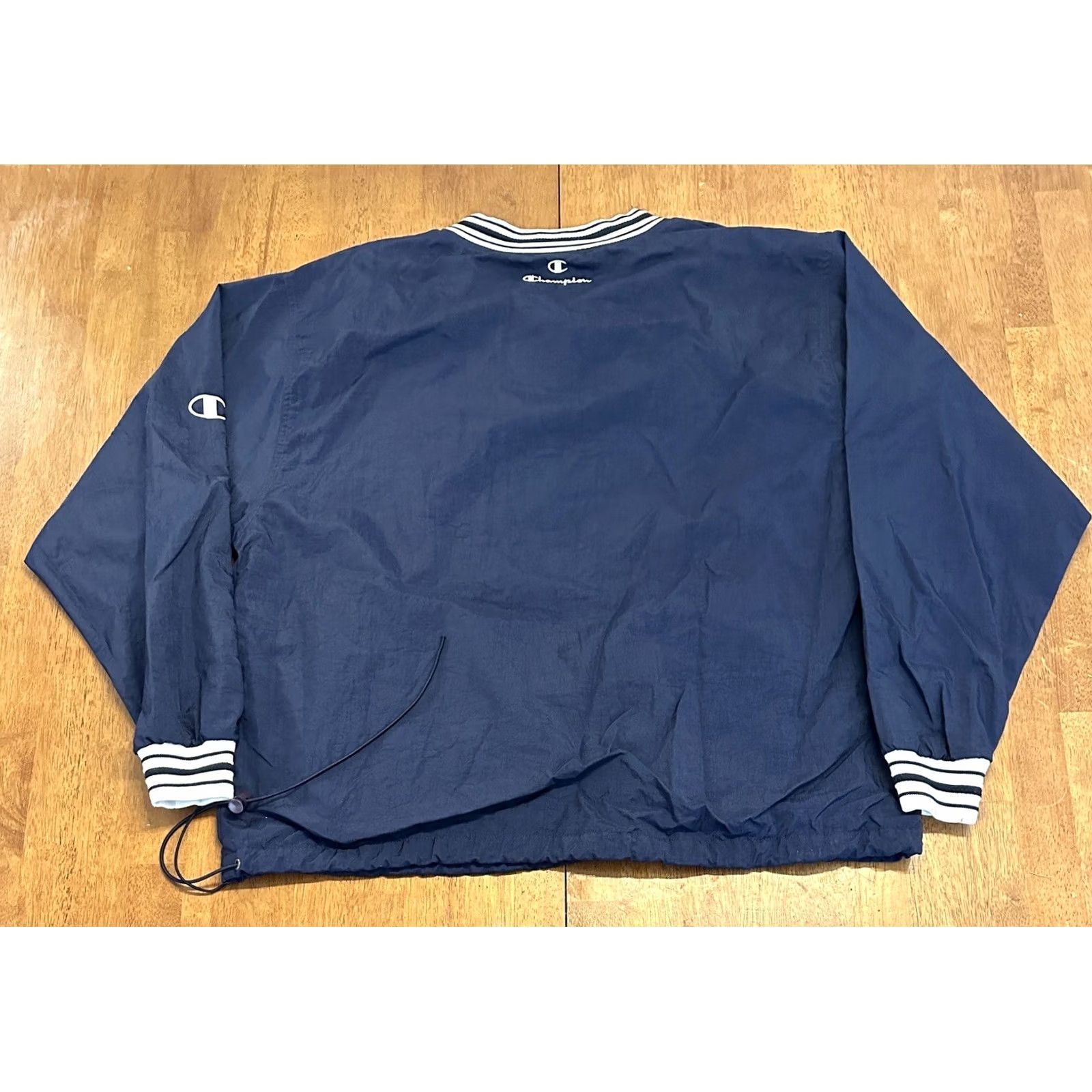 Champion VINTAGE MSNBC Champion Windbreaker Jacket L Men Navy Blue 90s Size US L / EU 52-54 / 3 - 2 Thumbnail