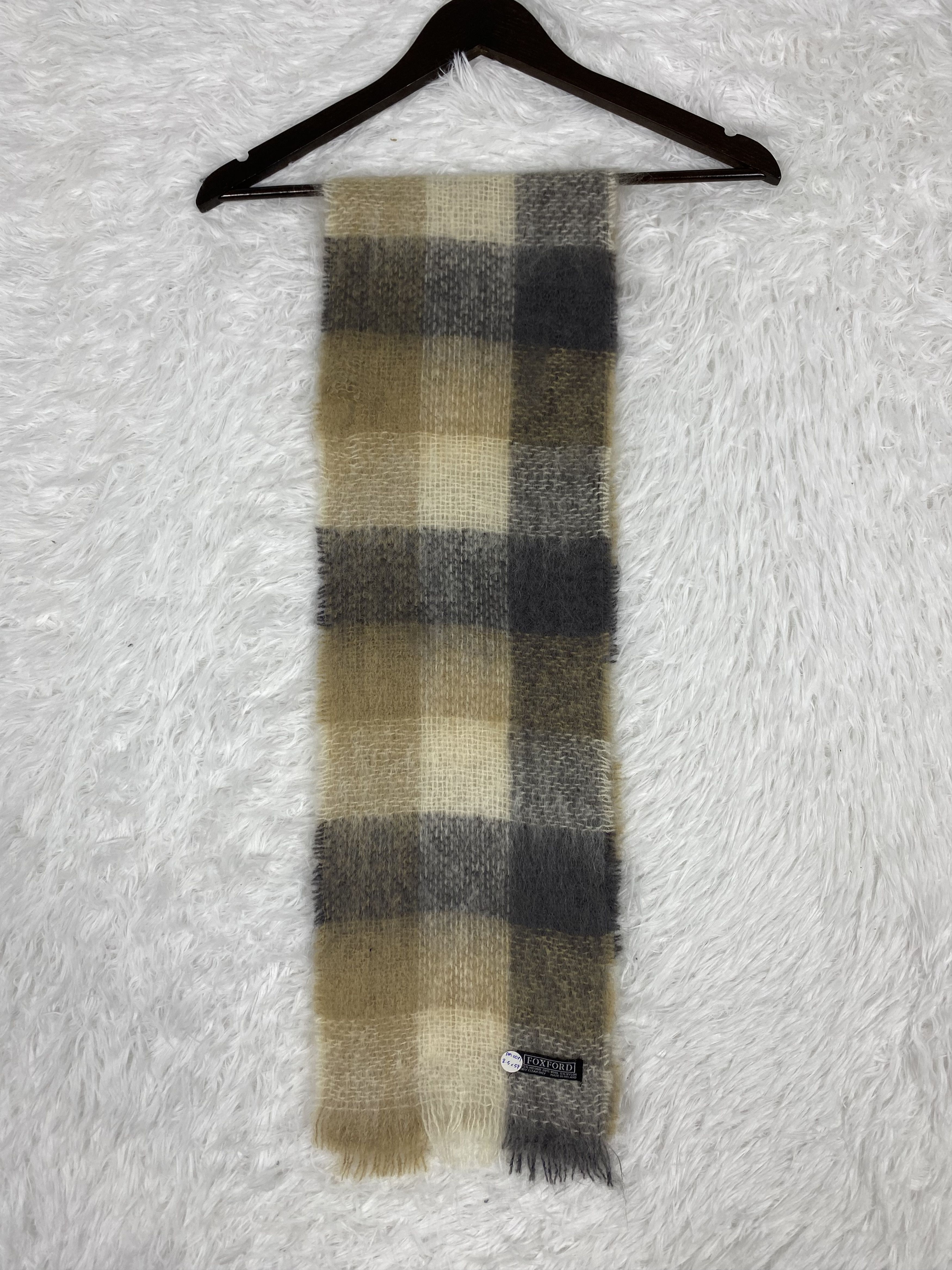 Japanese Brand Vintage Mohair Scarf / Muffler Neckwear PM0081 Size ONE SIZE - 5 Thumbnail