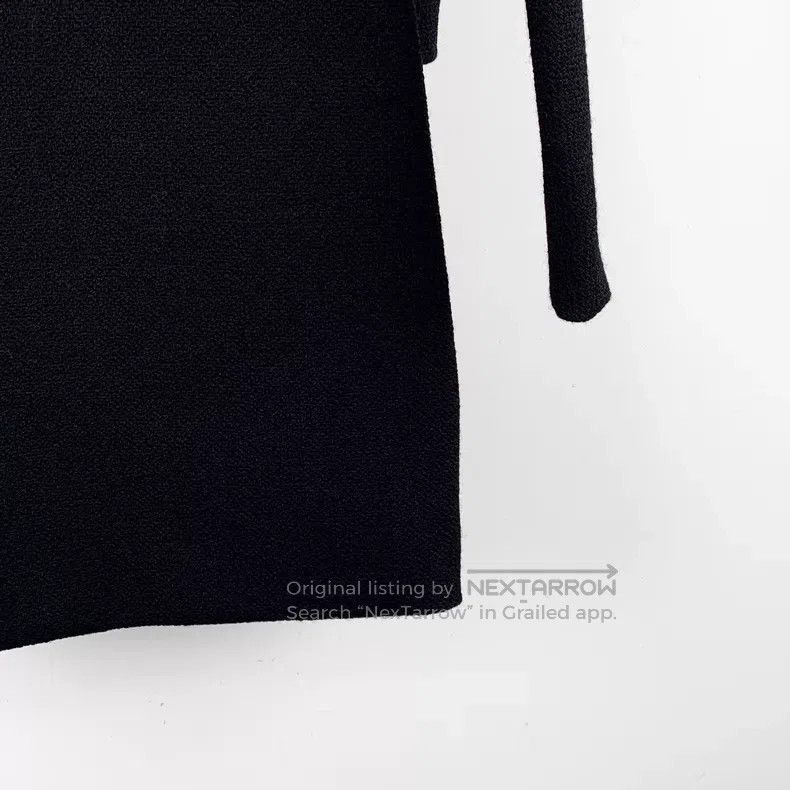 Louis Vuitton Louis Vuitton 23 Black Side Knot Tie Sheep Wool Zip Sleeve Size XS / US 0-2 / IT 36-38 - 5 Thumbnail