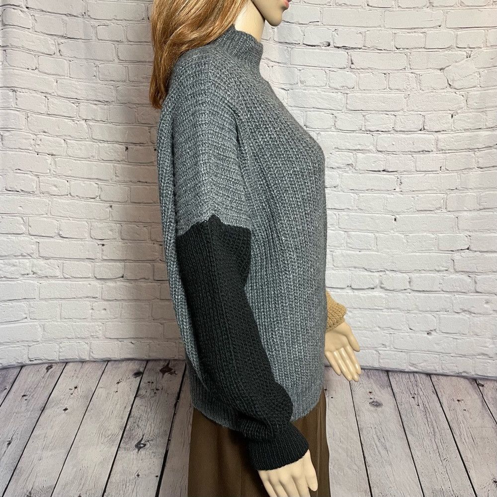 Other NWT New $262 BIANCOGHIACCIO Colorblock Wool Blend Sweater S Size M / US 6-8 / IT 42-44 - 4 Thumbnail