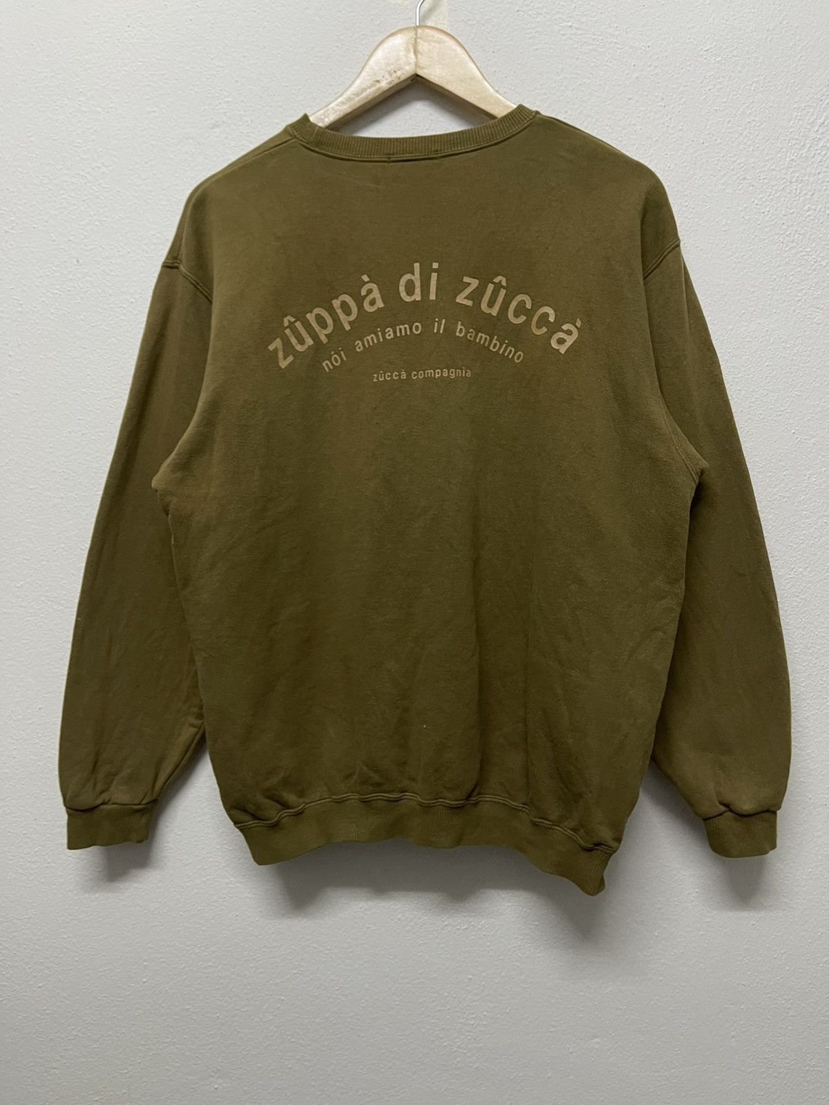 CABANE de ZUCCa × Issey Miyake × Japanese Brand 90s ZUPPA DI ZUCCA ISSEY MIYAKE SPELLOUT CREWNECK Size US M / EU 48-50 / 2 - 1 Thumbnail