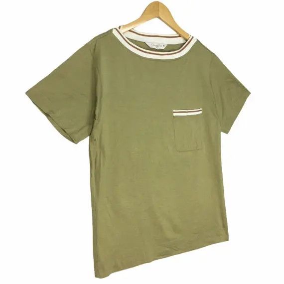 Christian Dior Monsieur Vtg CHRISTIAN DIOR PARIS Sports Pocket Ringer Tee Shirt Size L / US 10 / IT 46 - 3 Thumbnail
