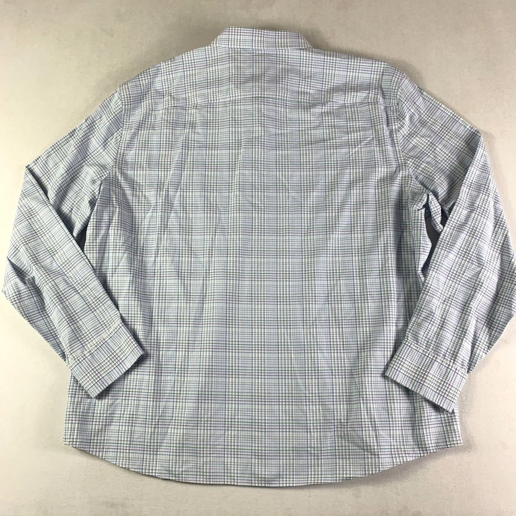 UNTUCKit UNTUCKit Button-Up Shirt Mens 3XL Plaid Long Sleeve Cotton Blue White Button Front Regular Fit Casual Shirt Size US XXL / EU 58 / 5 - 6 Thumbnail