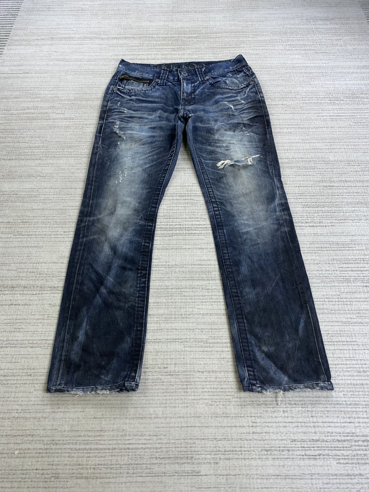 If Six Was Nine 🔥Buckaroo Jeans Distressed Rare Denim Pants Size US 32 / EU 48 - 1 Thumbnail