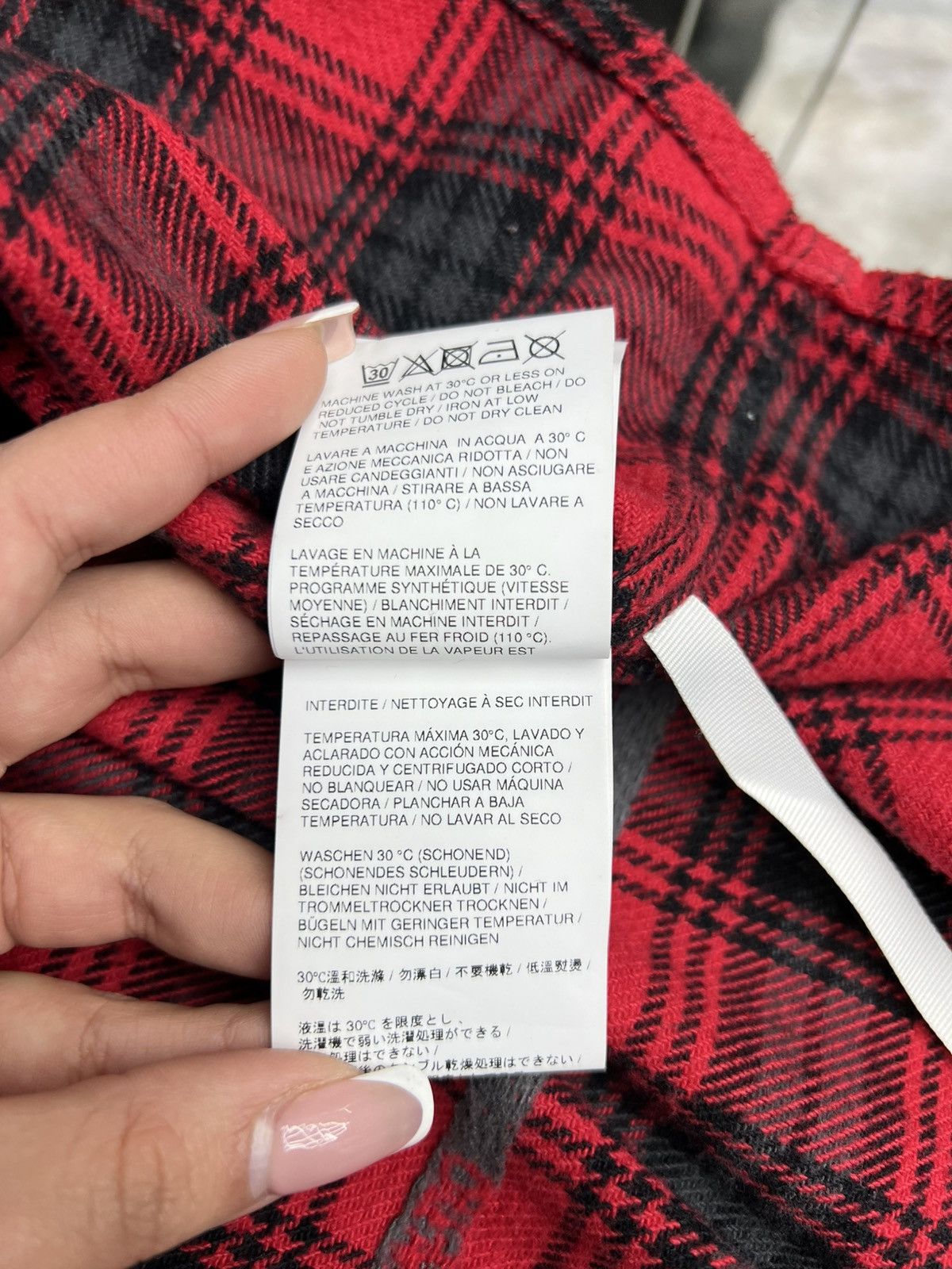 Off-White Offwhite Red Flannel Button Up Size US M / EU 48-50 / 2 - 16 Thumbnail