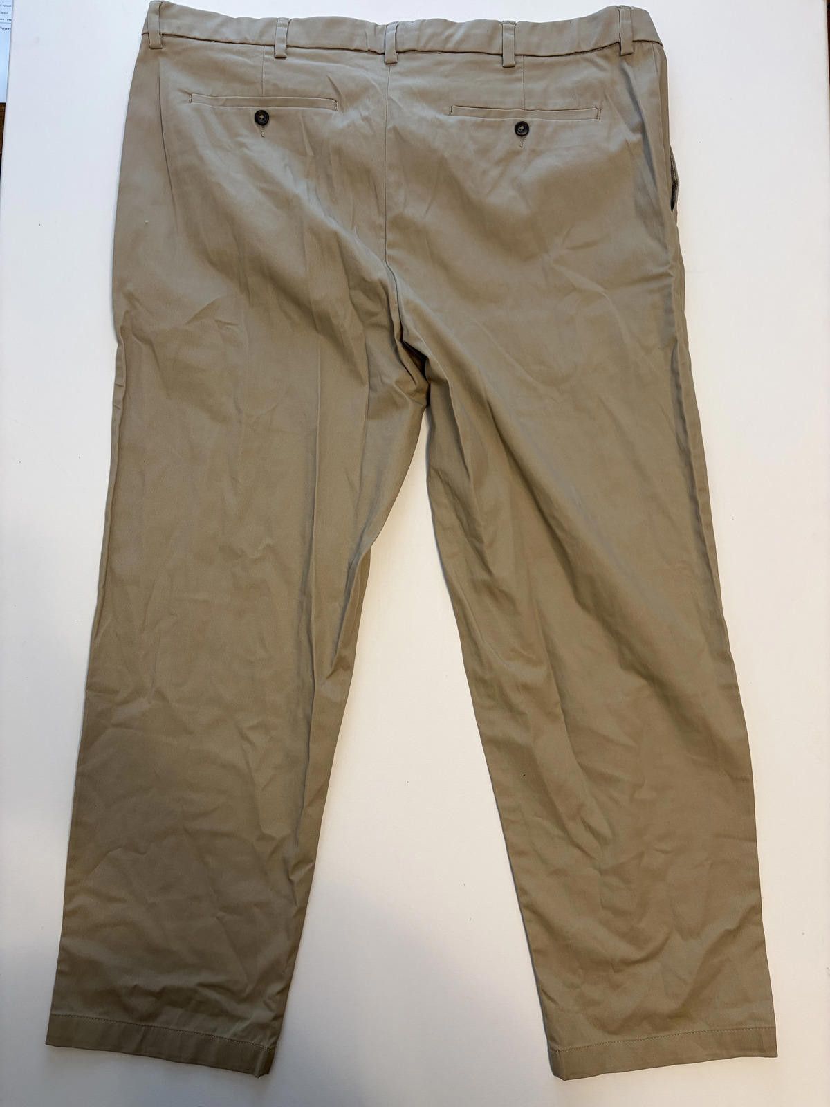George George Men's Straight Fit Khaki Pants (Size 44x30) Size US 44 / EU 60 - 2 Thumbnail