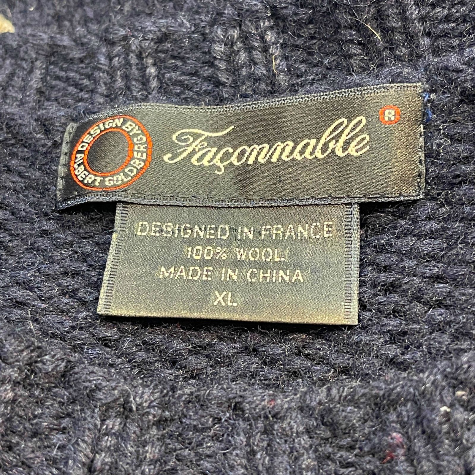Faconnable VINTAGE 90s Façonnable Fair Isle Sweater Size XL Size US XL / EU 56 / 4 - 4 Thumbnail