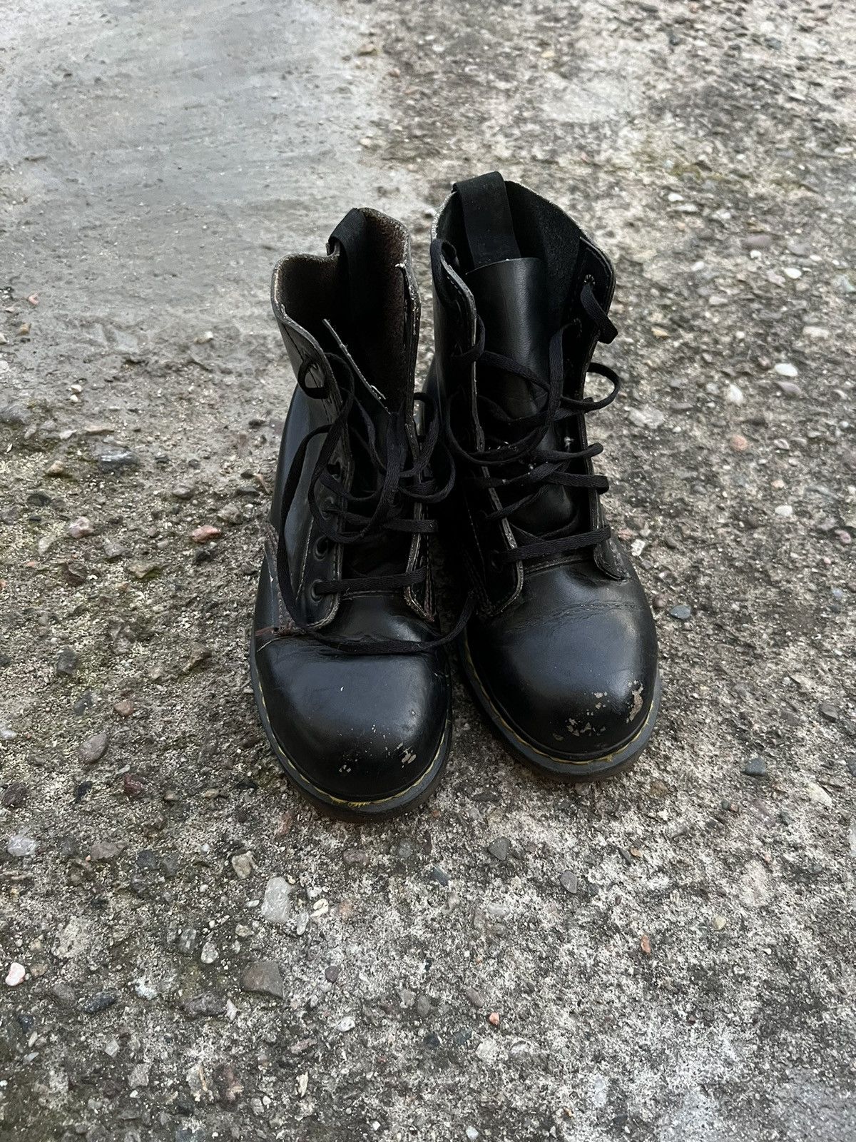 Dr. Martens × Vintage Dr.Martens 1460 Vintage 90s Boots Classic Leather Punk Rock Size US 4 / IT 34 - 3 Thumbnail