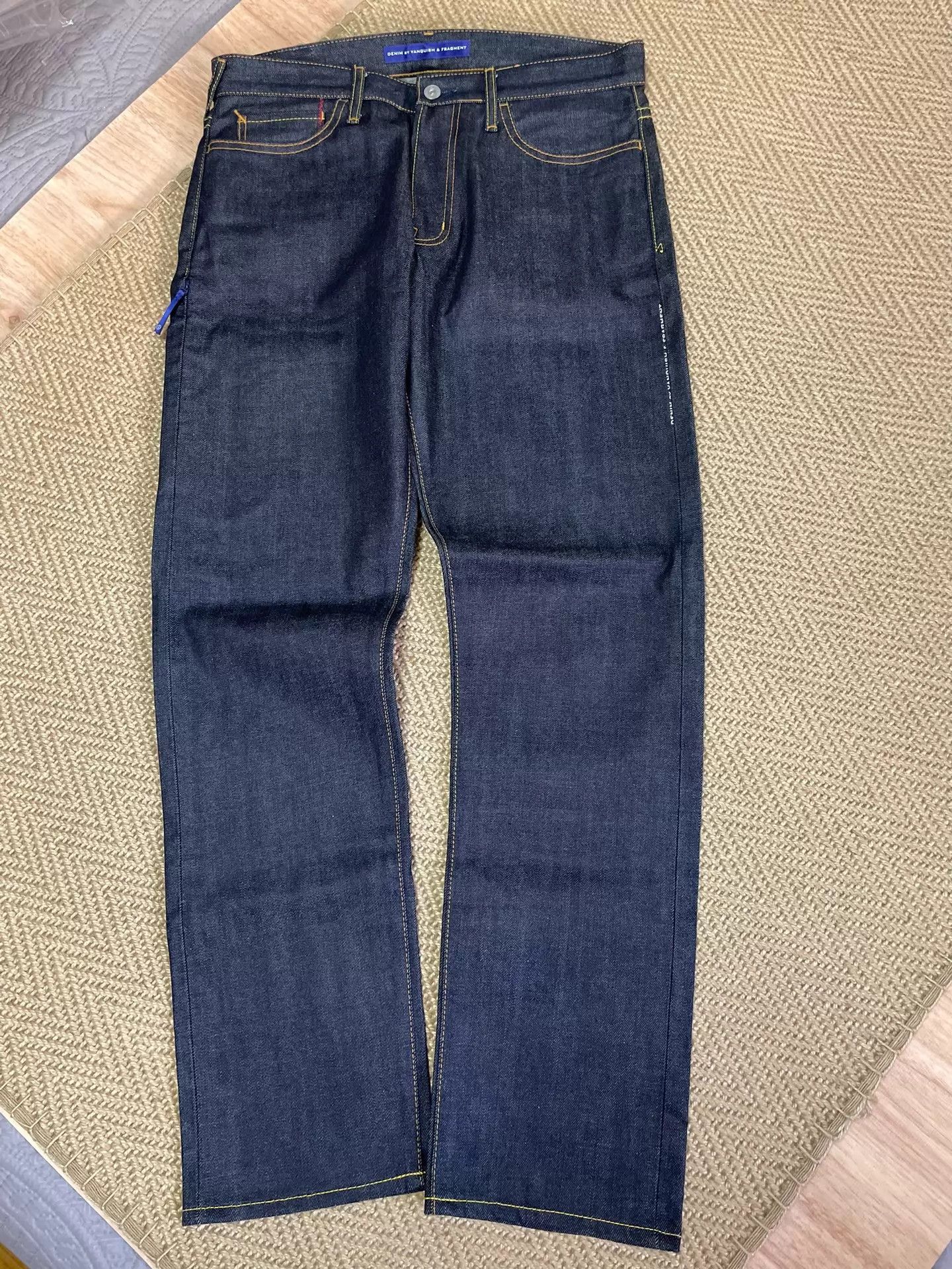 Vanquish VANQUISH x FRAGMENT Red Flash Raw Jeans W34 New Size US 34 / EU 50 - 2 Thumbnail