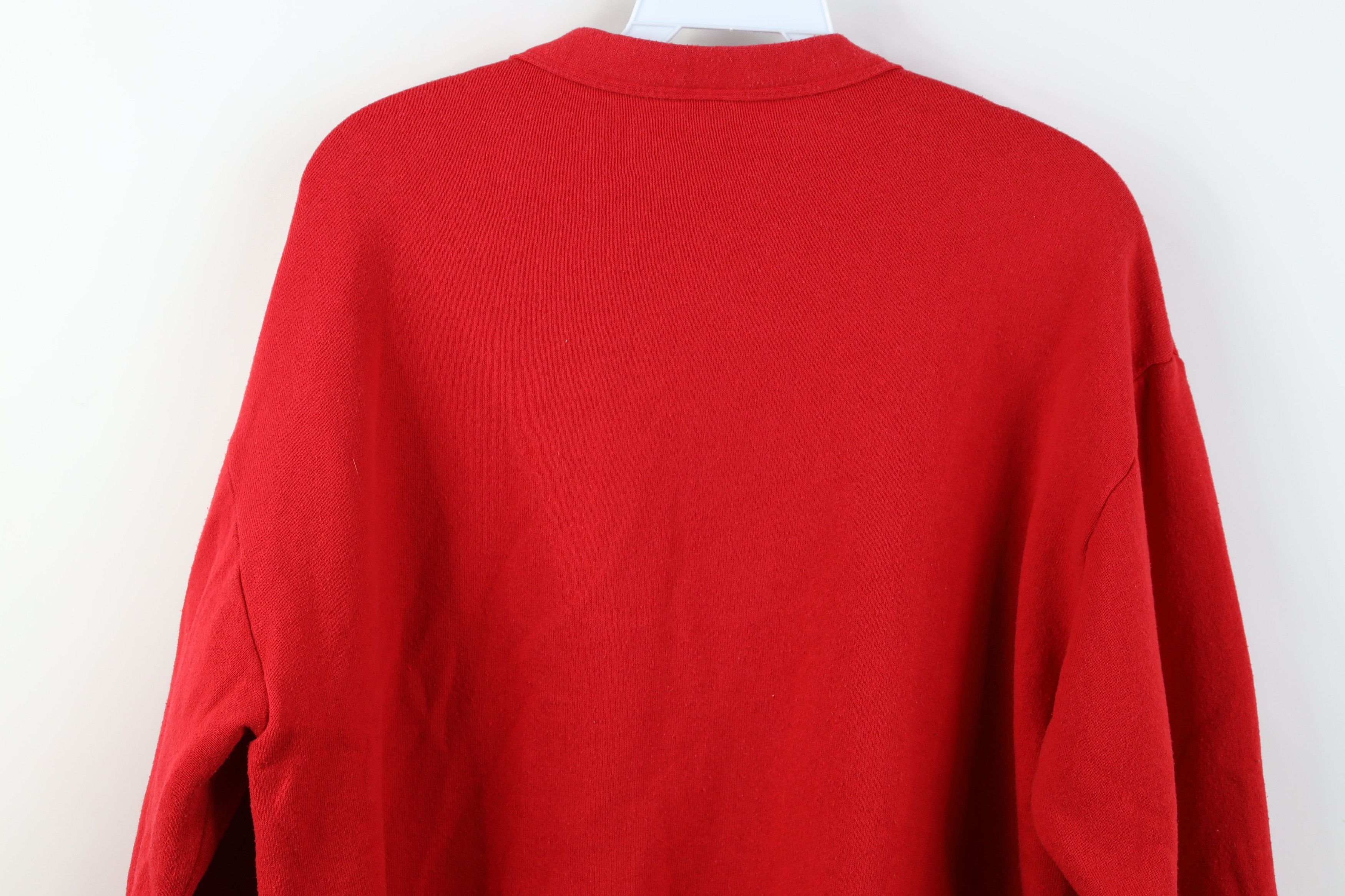 Vintage Vintage 90s Streetwear Mouse Cardigan Sweatshirt Red USA Size ONE SIZE - 14 Thumbnail