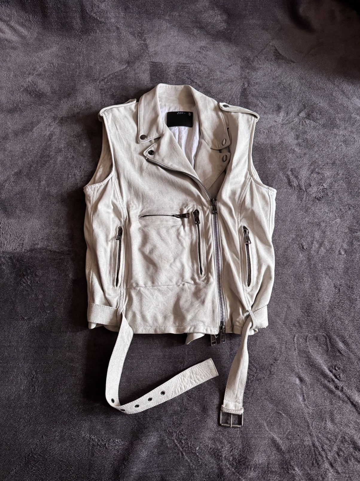 Japanese Brand R13 leather vest calfskin vintage y2k opium Size US M / EU 48-50 / 2 - 2 Thumbnail