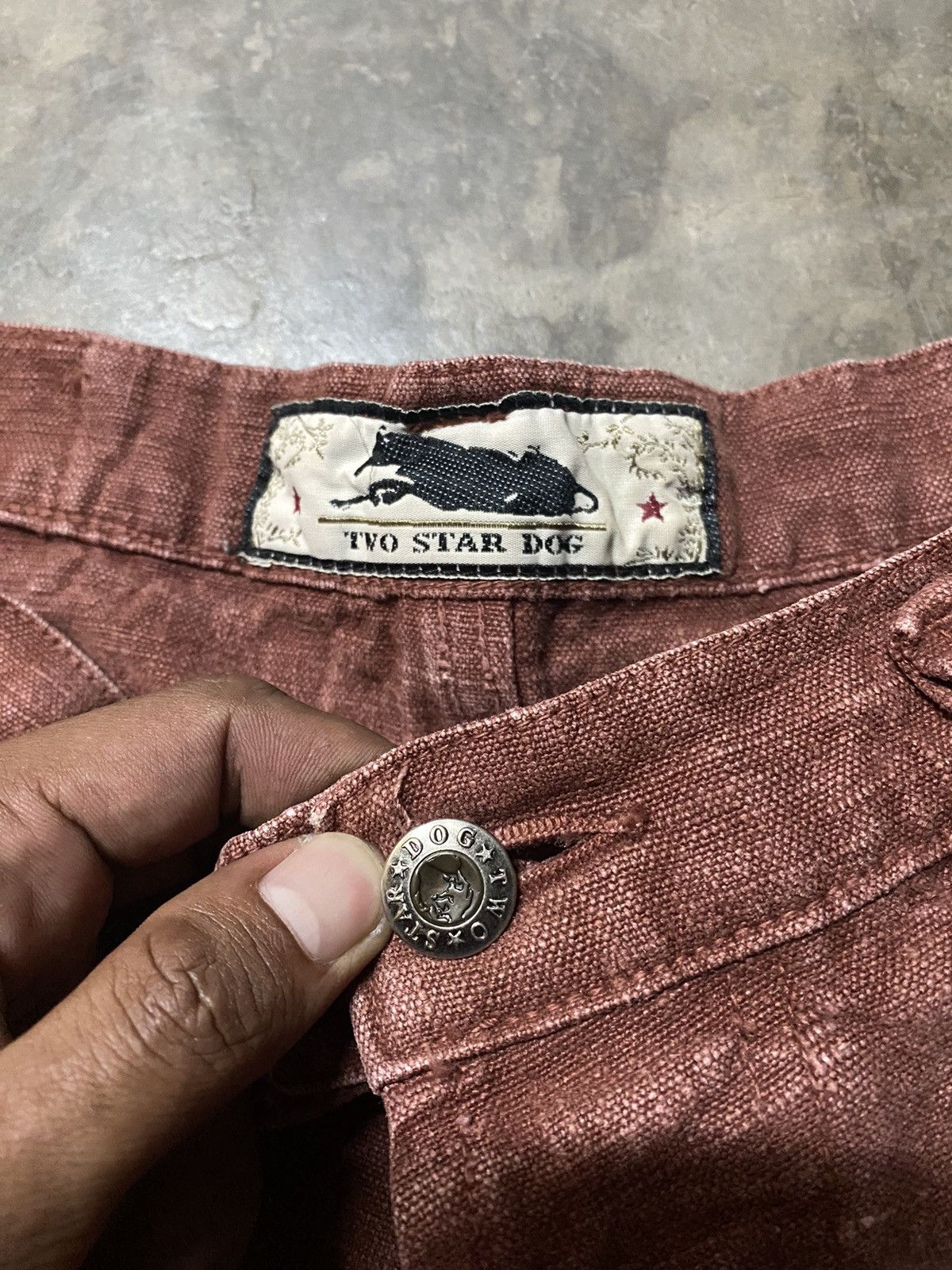Vintage Rare Vintage USA Two Star Dog 100% Hemp Balloons Jeans Size US 34 / EU 50 - 3 Thumbnail