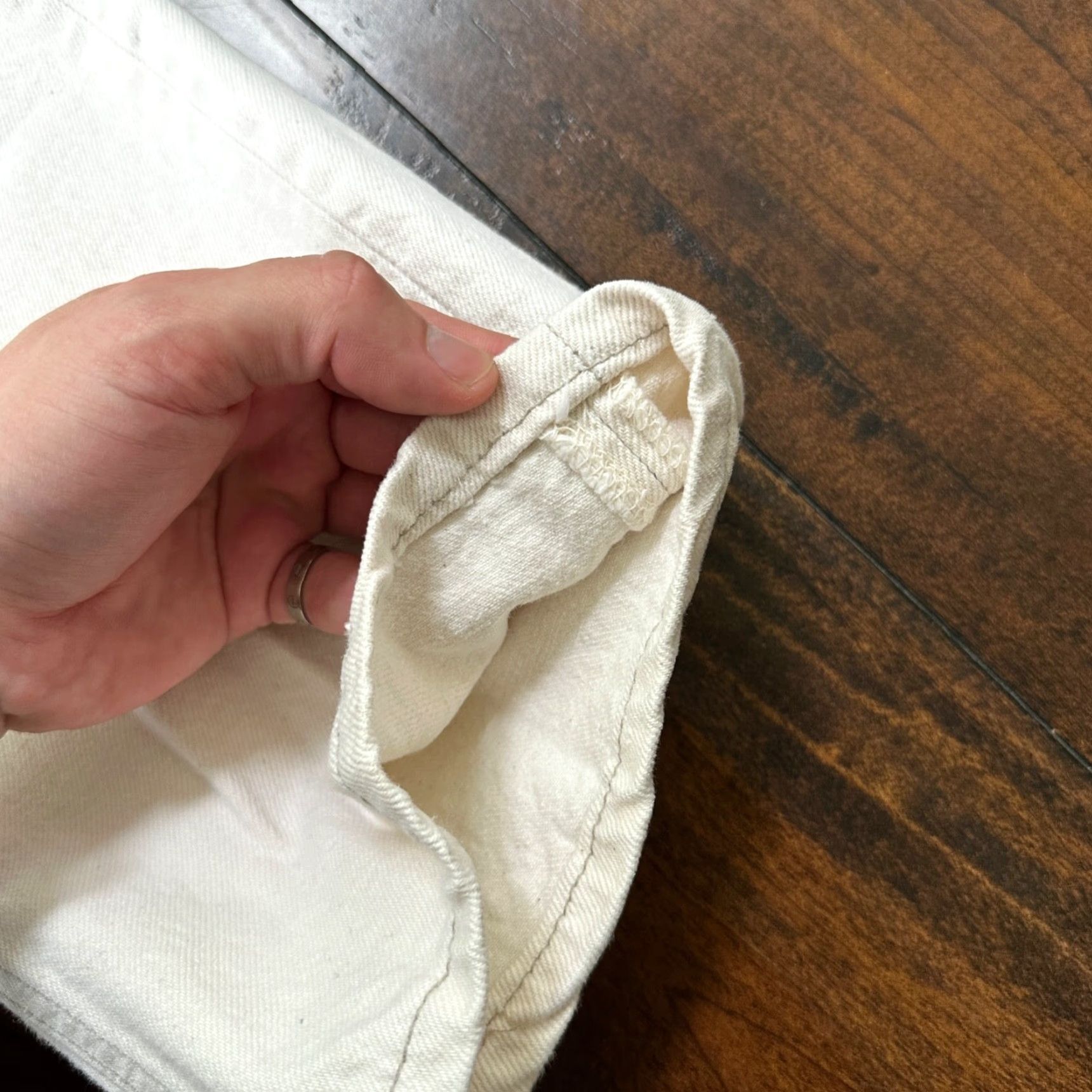 Levi's VINTAGE Levi's 501 Jeans Straight Men 36x32 White Denim Cotton Button Fly 90s USA Tag XX Act 32x31 Size US 36 / EU 52 - 4 Thumbnail