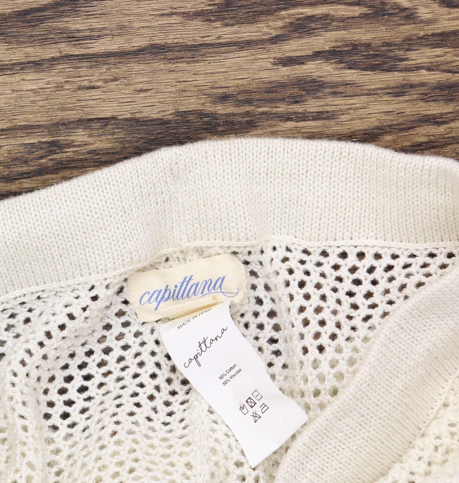 Other Capittana Raffa Cover Up Pants C1697 Ivory Off White M/l Size ONE SIZE - 5 Thumbnail