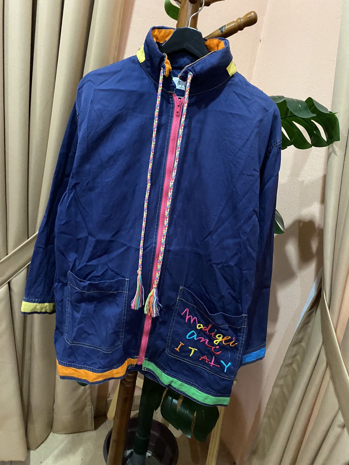 Vintage VINTAGE MODIGLIANI BLUE INDIGO JACKET Size US S / EU 44-46 / 1 - 4 Thumbnail