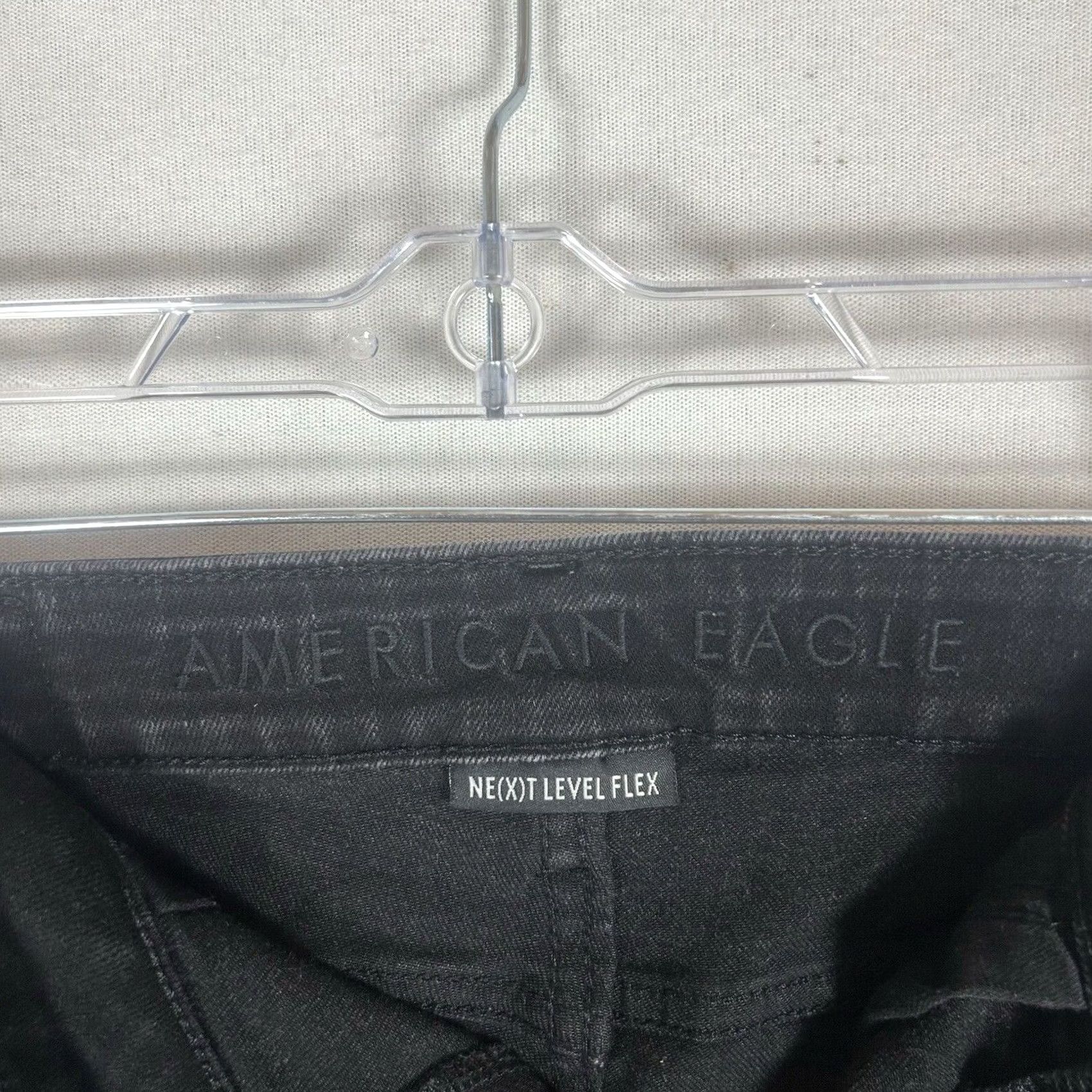 American Eagle Outfitters American Eagle Outfitters Skinny Cut Off Shorts Womens 32 Black Stretch Denim 3 Inseam Size 24" / US 00 / IT 34 - 3 Thumbnail