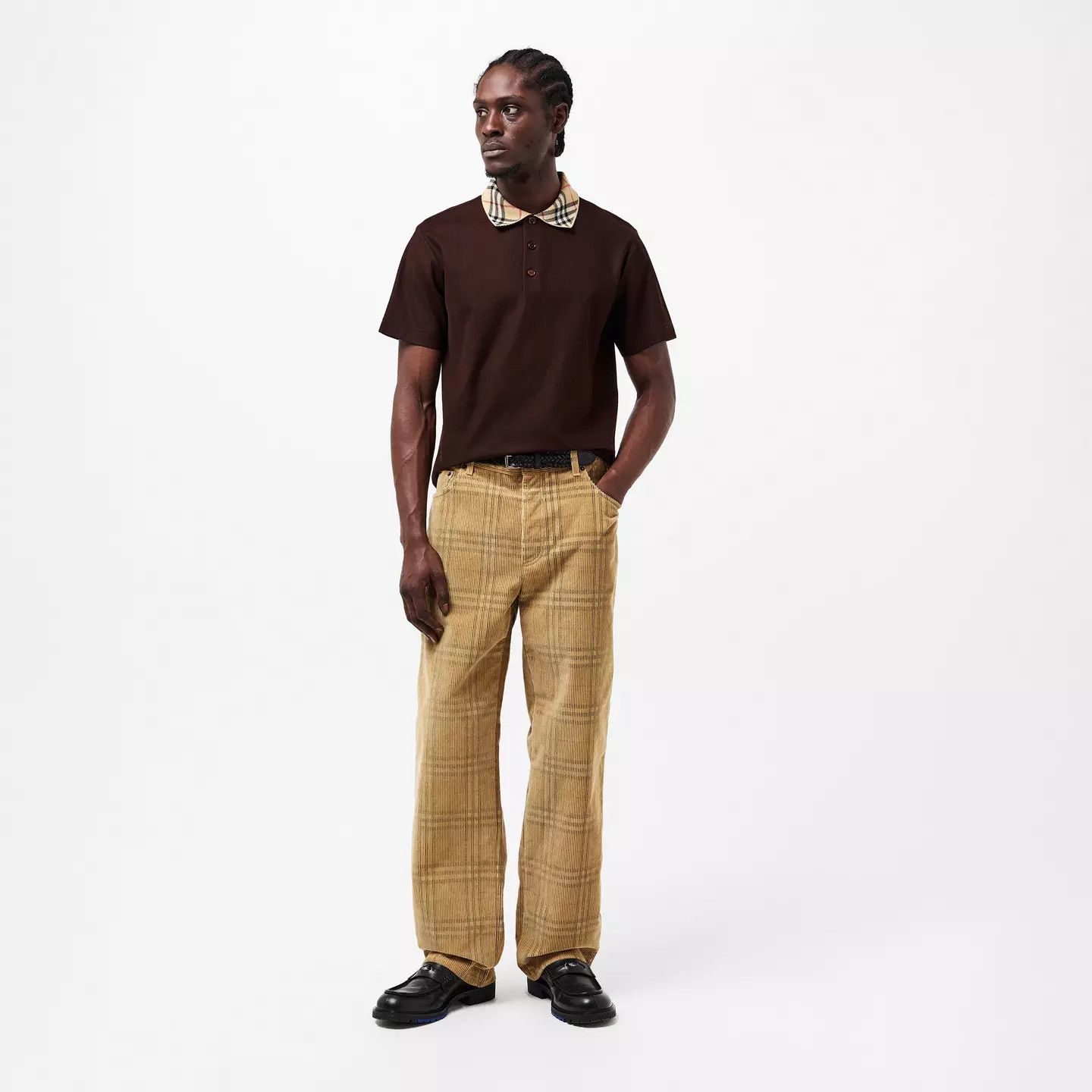 Burberry o1g2r1mq0426 Short Sleeve Polo Shirt in Brown Size US L / EU 52-54 / 3 - 6 Thumbnail
