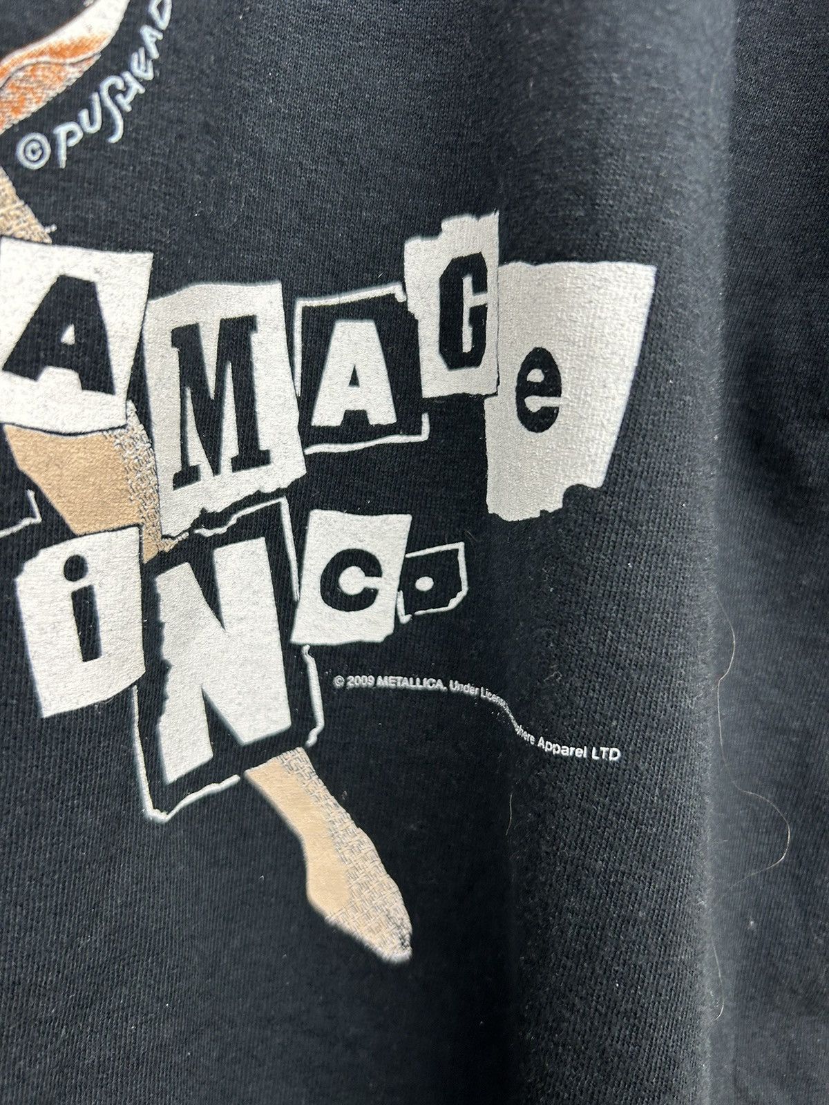 Band Tees × Vintage Vintage 2009 Metallica Damage Inc Tour Tee Size US XL / EU 56 / 4 - 11 Thumbnail