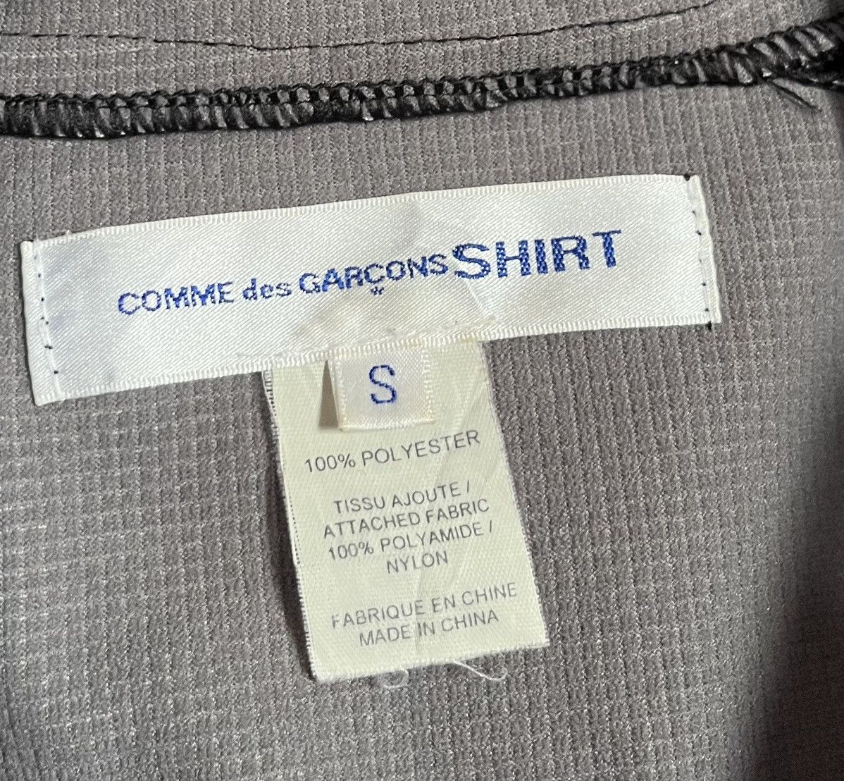 Vintage CDG SHIRT half zip hooded jacket